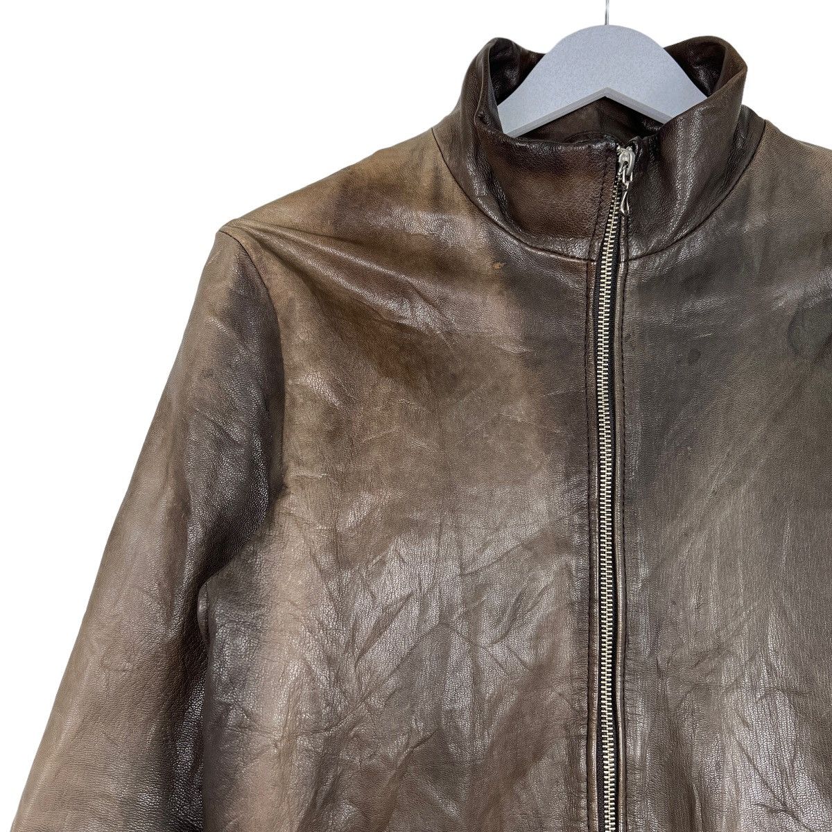 14th Addiction 🔥 NANO JOURNAL STANDARD GOAT SKIN BLOUSON LEATHER JACKET Size US M / EU 48-50 / 2 - 7 Thumbnail
