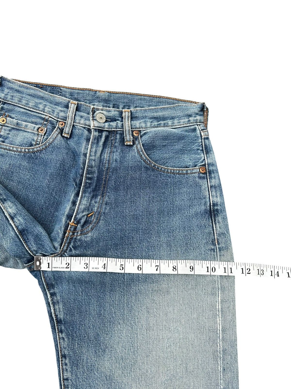 Kapital Vintage Levis Big E Selvedge Distressed Denim Jeans Size US 28 / EU 44 - 17 Thumbnail