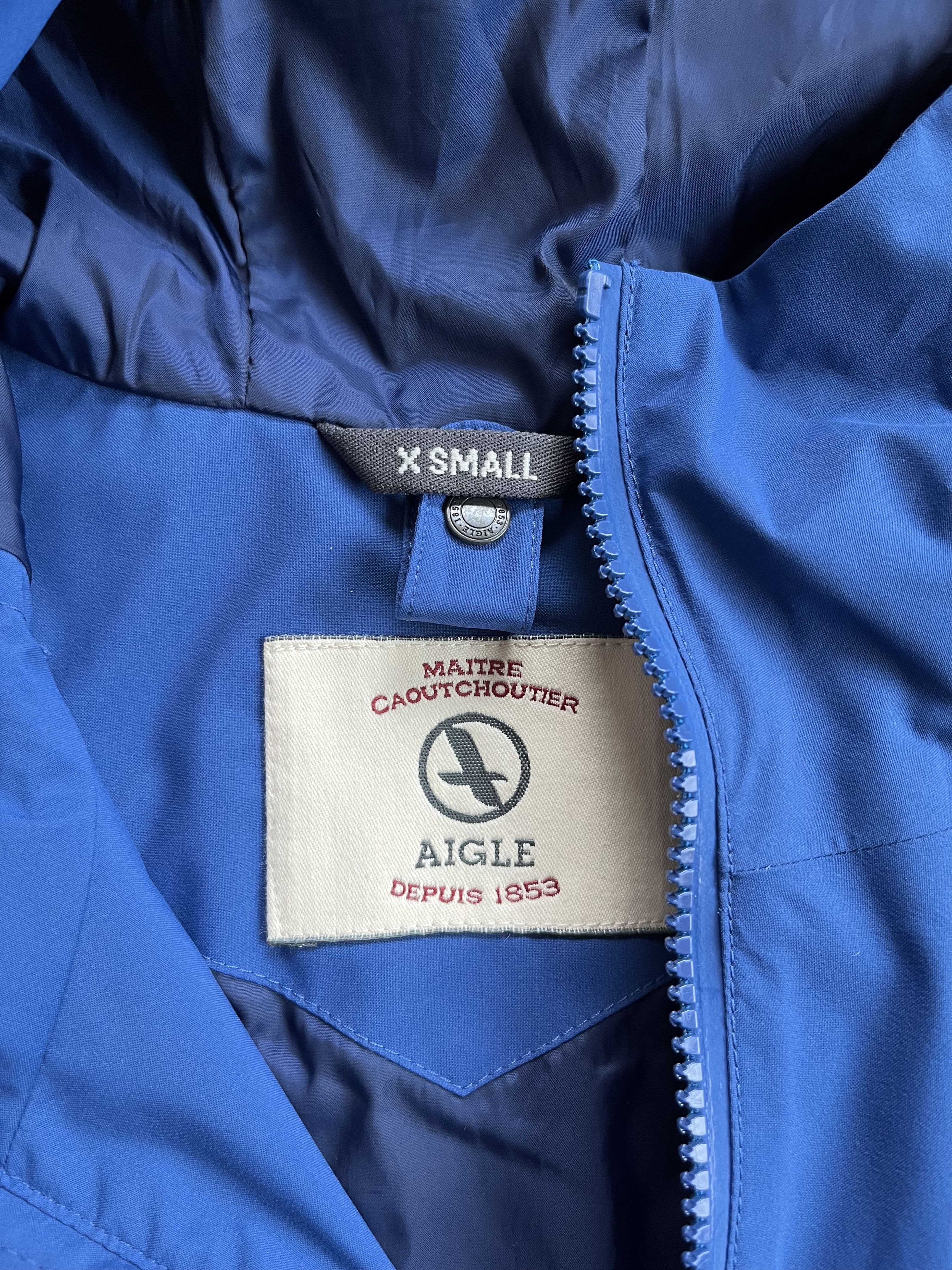 Aigle Aigle Men's Blue Waterproof Rain Jacket - Size XS Size US XS / EU 42 / 0 - 3 Thumbnail