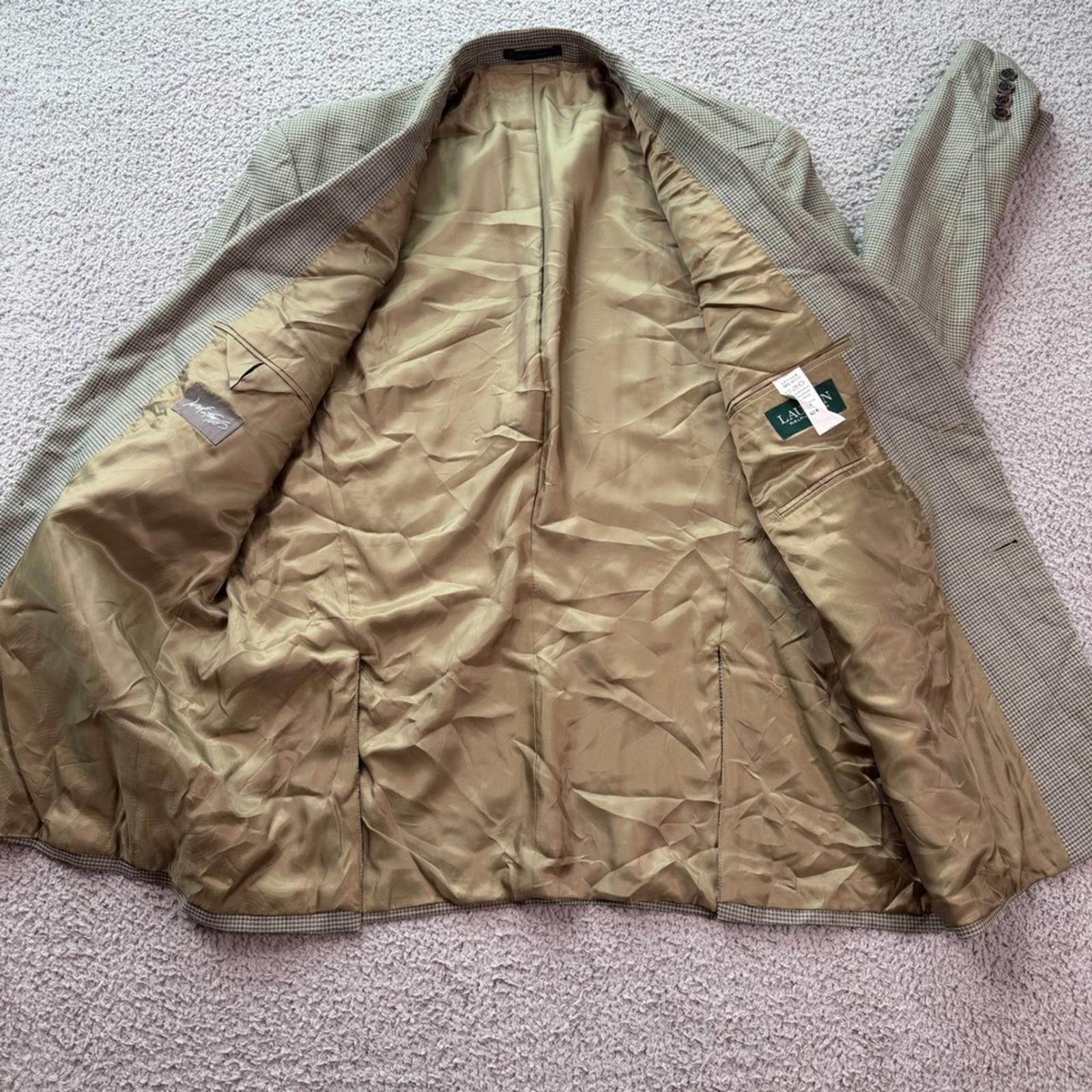 Lauren Ralph Lauren Lauren Ralph Lauren Silk Wool Blazer 42R Two Button Sport Size 42R - 6 Thumbnail