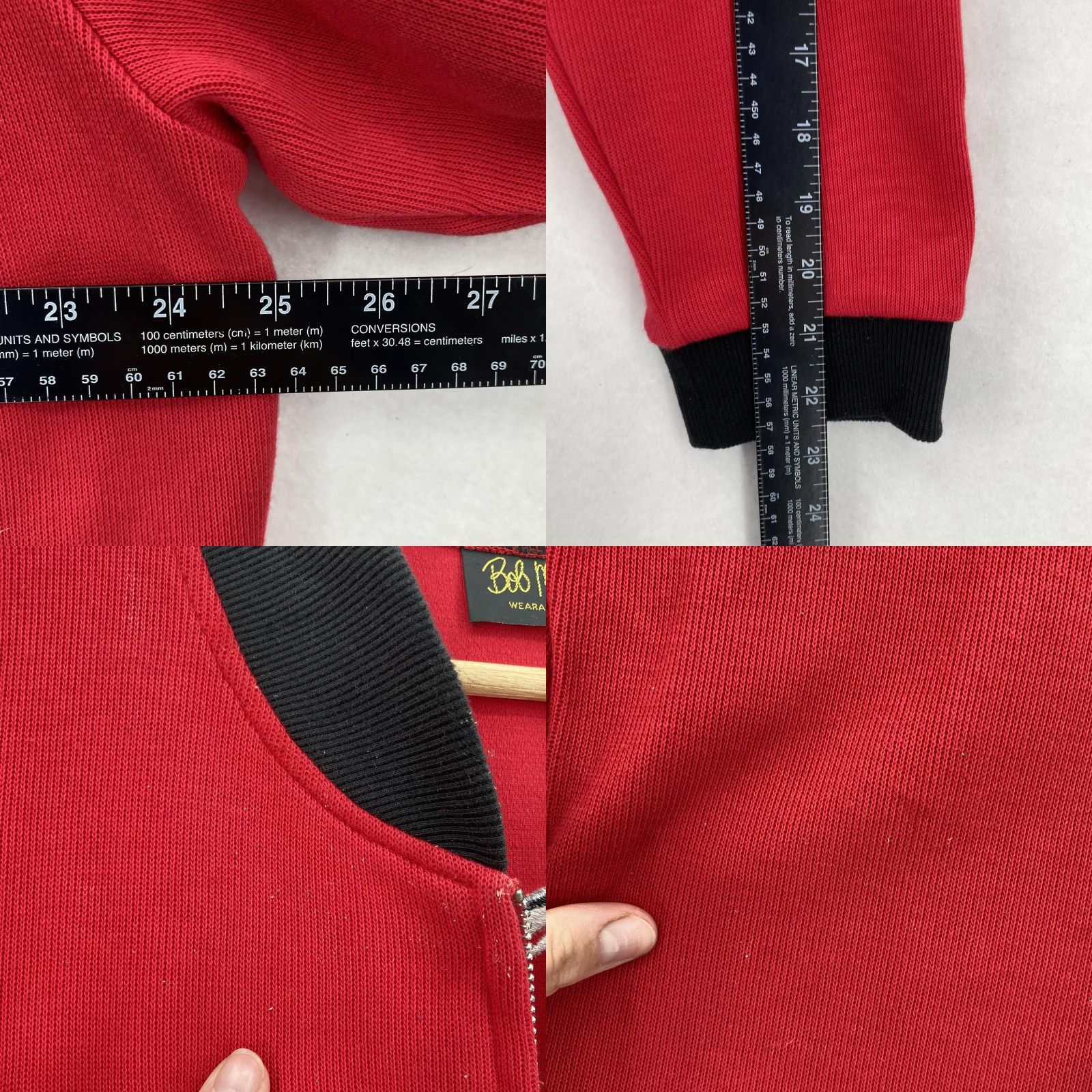 Bob Mackie VINTAGE Bob Mackie Wearable Art Sweater Womens 1X Red Zip Up Embroidered Bird Floral Size XL / US 12-14 / IT 48-50 - 8 Thumbnail