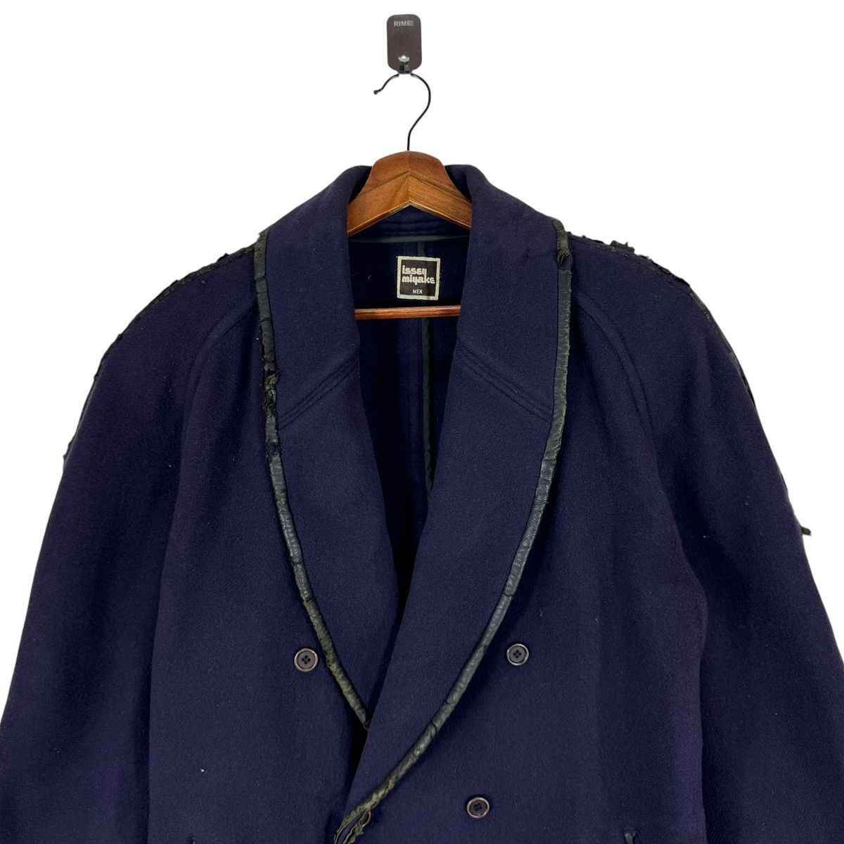 Issey Miyake × Vintage 80s VINTAGE ISSEY MIYAKE DOUBLE BREASTED COAT Size US M / EU 48-50 / 2 - 4 Thumbnail
