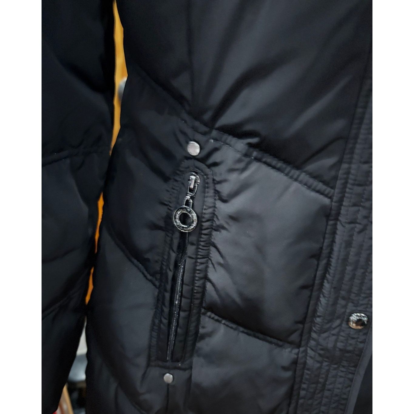 Calvin Klein CALVIN KLEIN Black Hooded Faux Fur Puffer Winter Coat Jacket Size S / US 4 / IT 40 - 6 Thumbnail