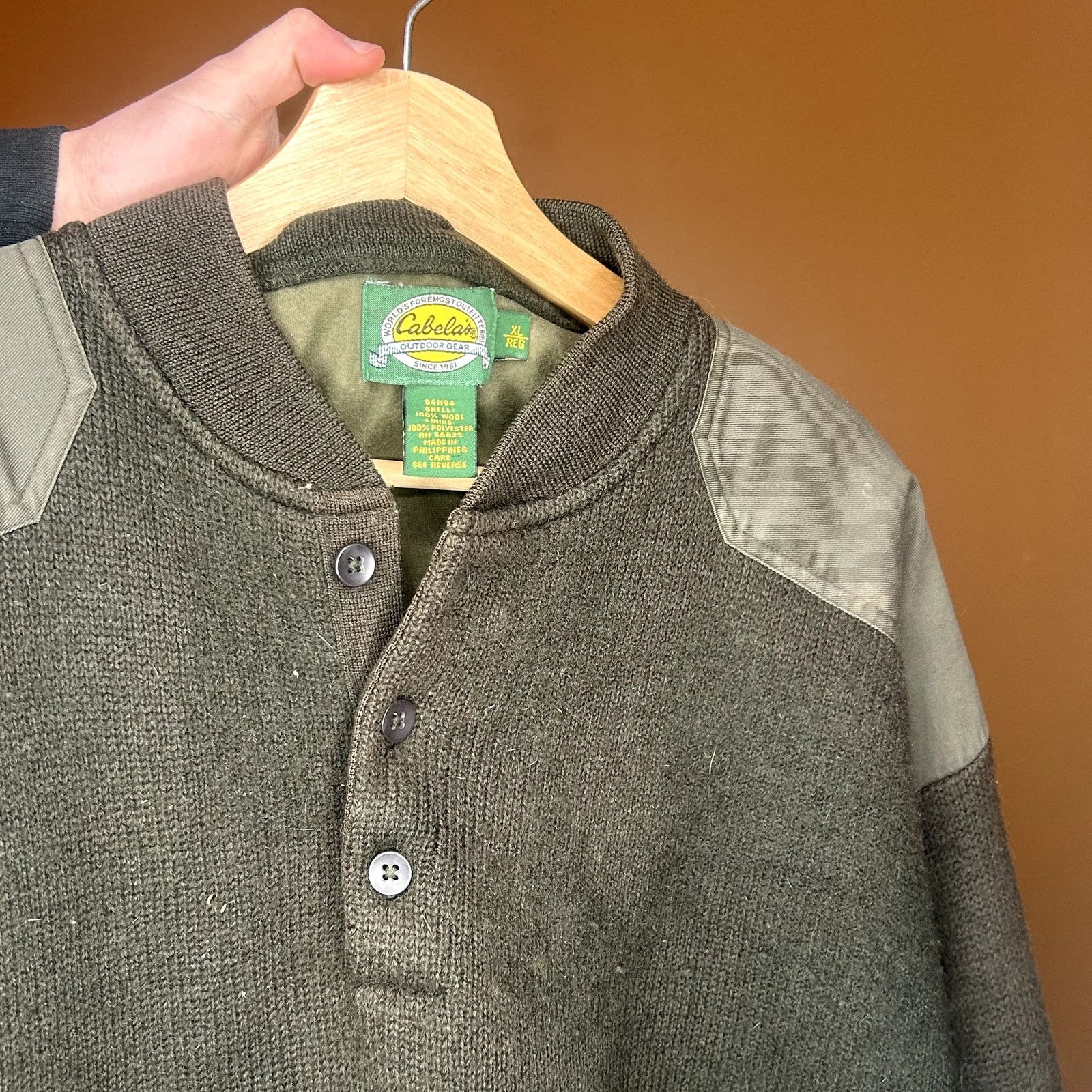 Cabelas Cabelas Heavy Duty Fleece Quarter Button Up Sweater XL Size US XL / EU 56 / 4 - 4 Thumbnail