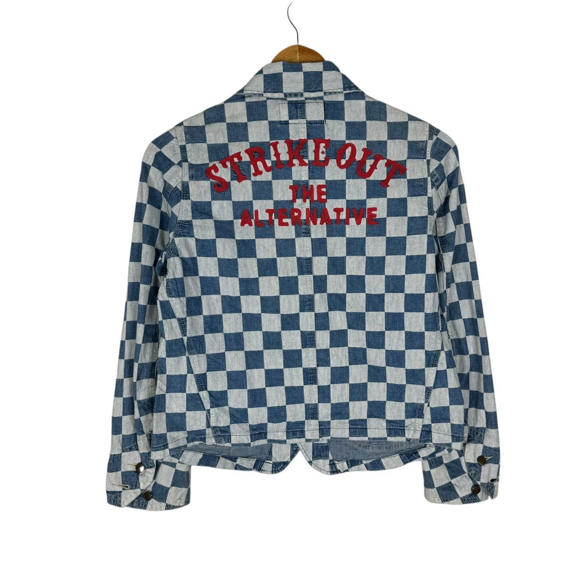 Designer × Japanese Brand ☀️RNA BLUE CHECK DENIM JACKET Size M / US 6-8 / IT 42-44 - 5 Thumbnail