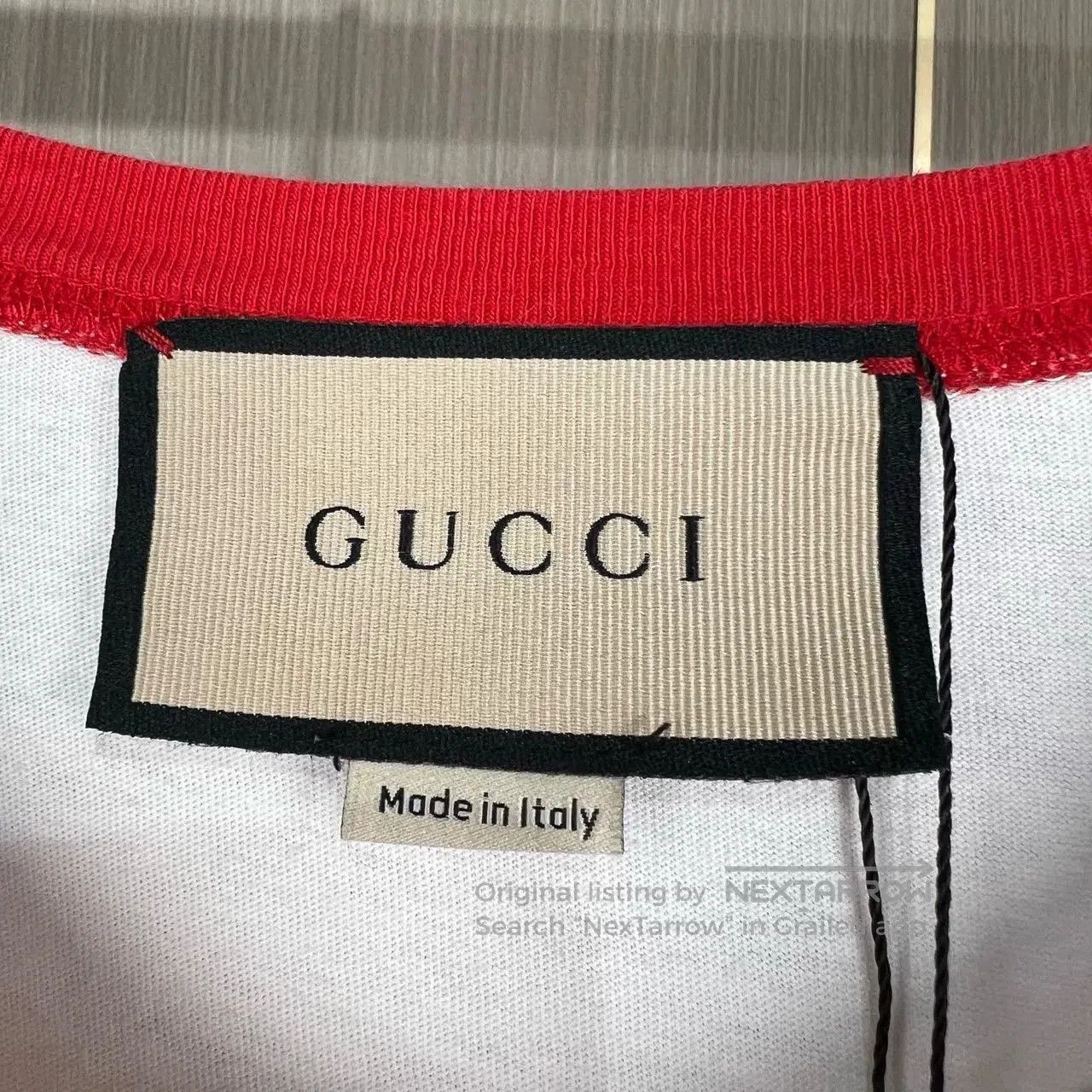 Gucci Gucci Embroidered Strawberry Letter Print Tee. Size XL / US 12-14 / IT 48-50 - 9 Thumbnail