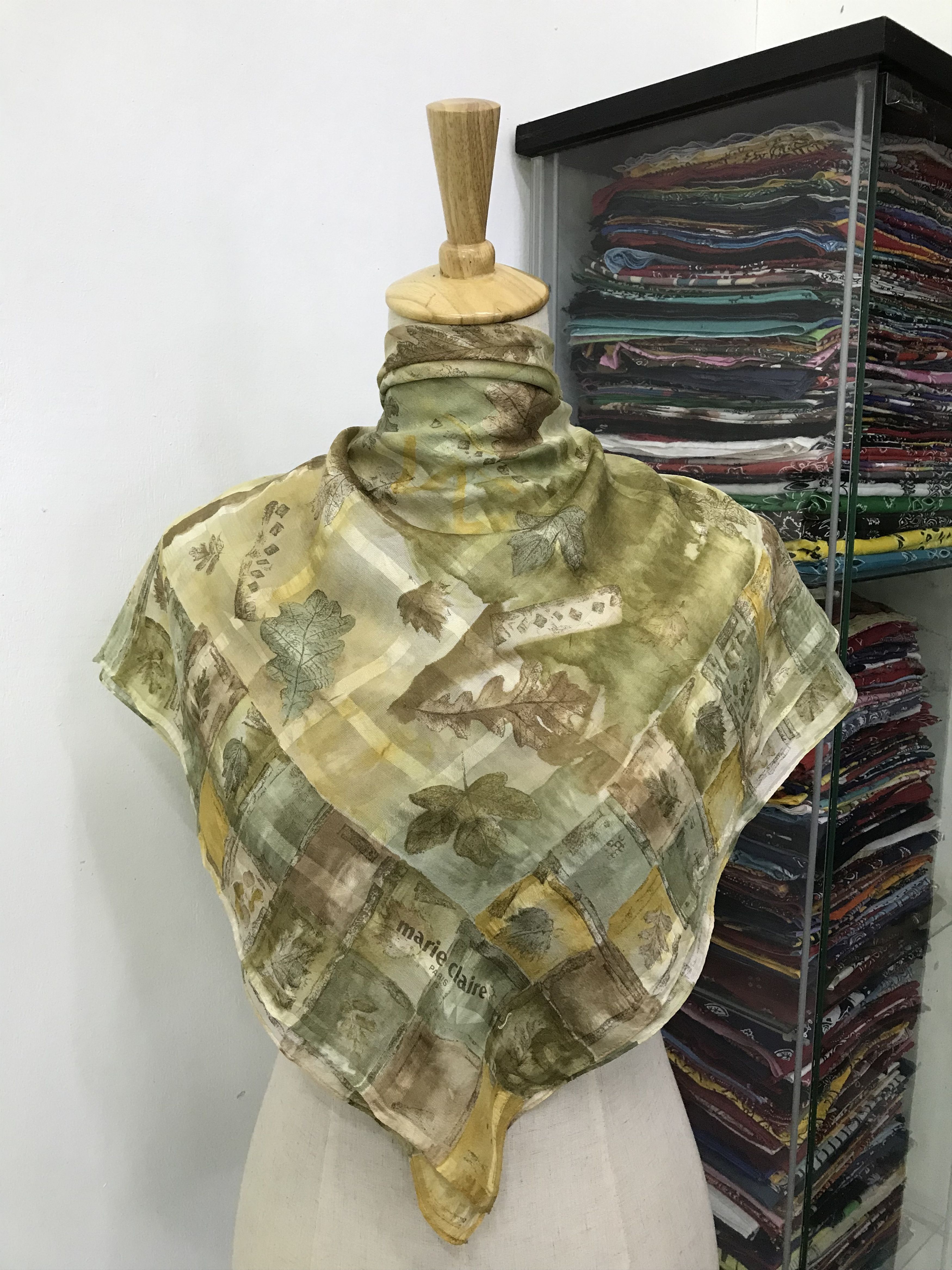image of Vintage Marie Claire Silk Scarf, Men's