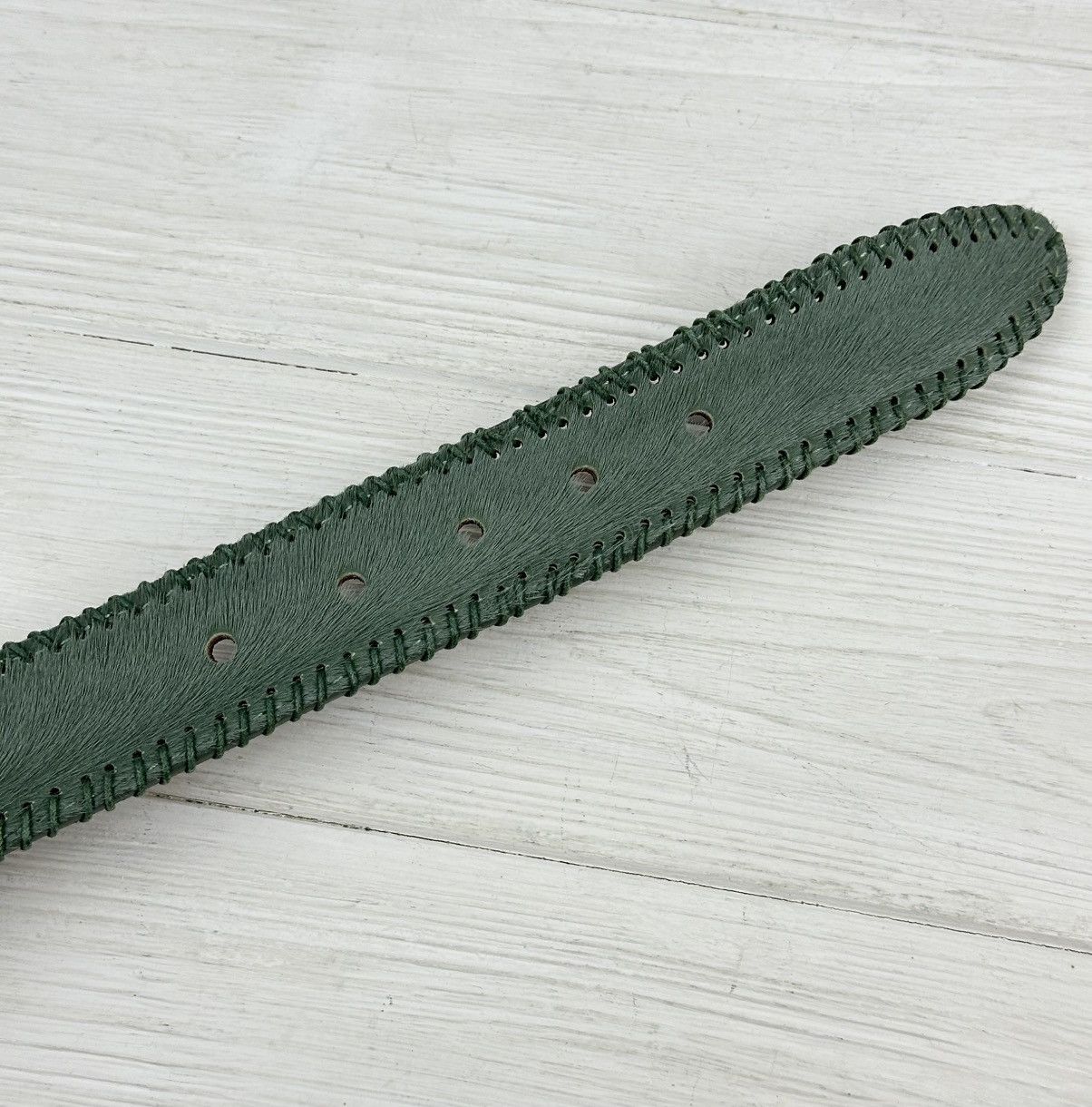 Ralph Lauren Ralph Gladen Genuine Leather Green Belt 100 cm Made in Italy Size ONE SIZE - 6 Thumbnail