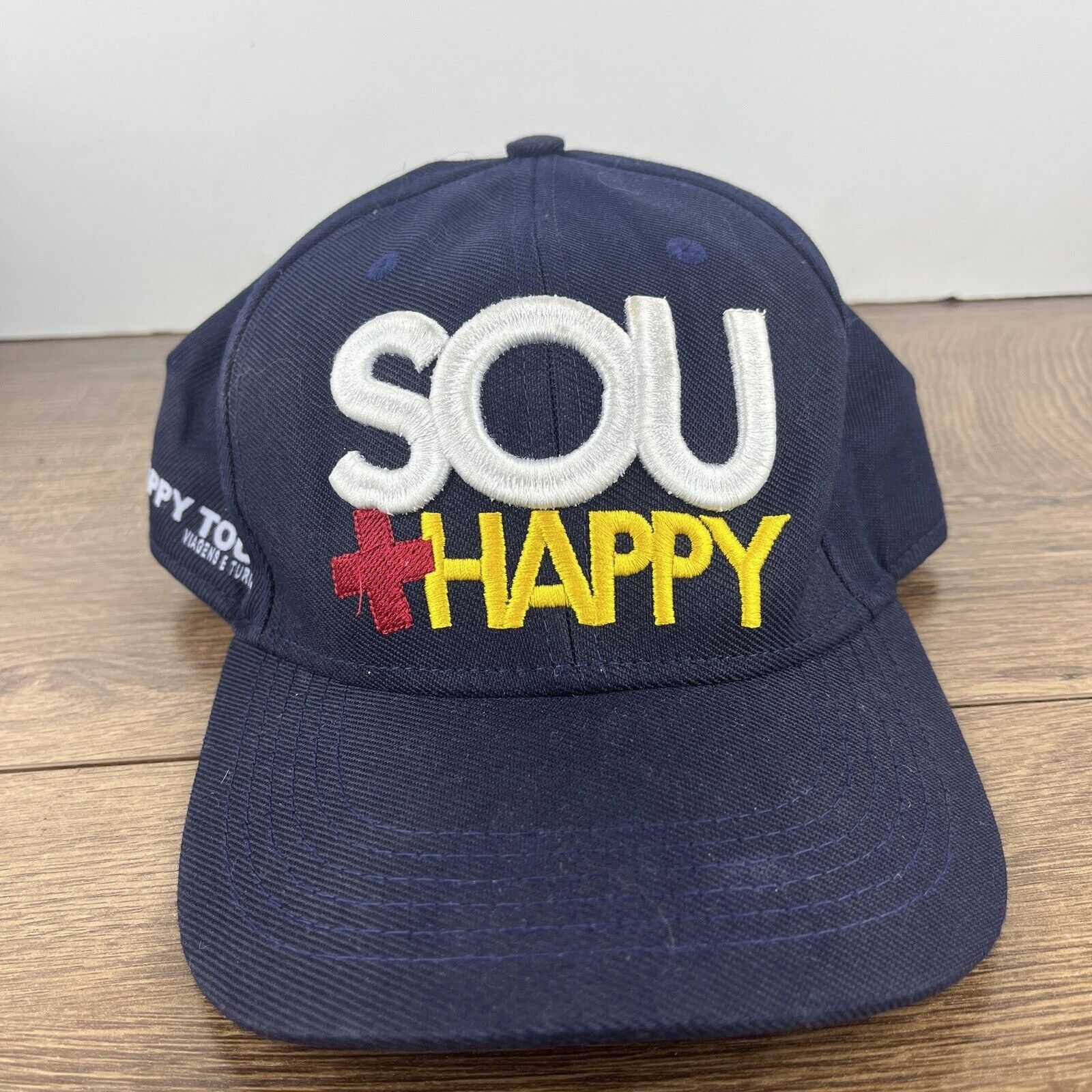 Other Sou Happy Hat Happy Tour Blue Hat Adjustable Adult Size Hat Size ONE SIZE - 3 Thumbnail