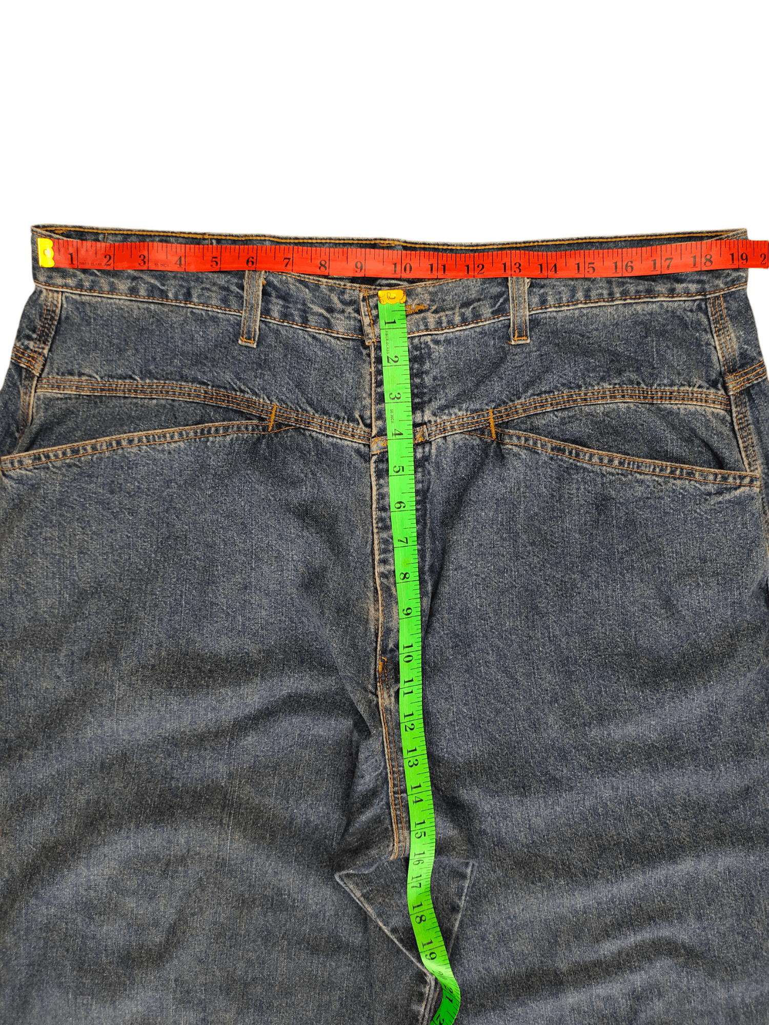Marithe + Francois Girbaud Baggy Jeans MFG Made In Usa Denim Wide Leg 90s Jnco Size US 38 / EU 54 - 8 Thumbnail