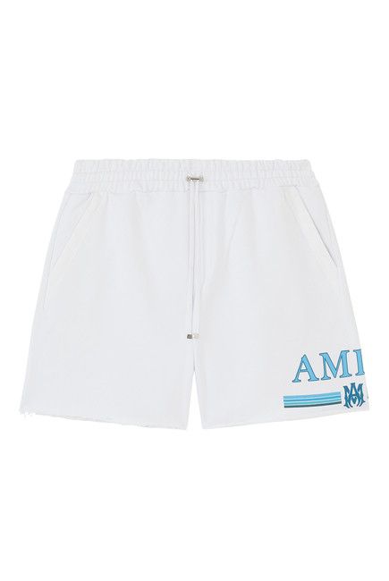 Amiri o1s1wg110425 MA Bar Logo Short in White Size US 30 / EU 46 - 1 Thumbnail