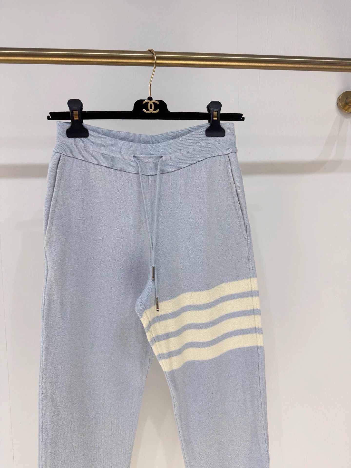 Thom Browne Thom Browne blue cashmere thick sweatpants 36 99 Size US 36 / EU 52 - 2 Thumbnail