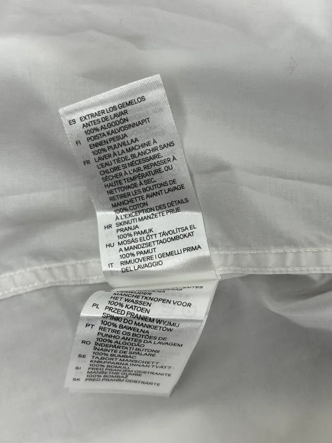 Maison Margiela Maison Margiela H&M White Trompe L’oeil Tie Shirt Size US XS / EU 42 / 0 - 12 Thumbnail