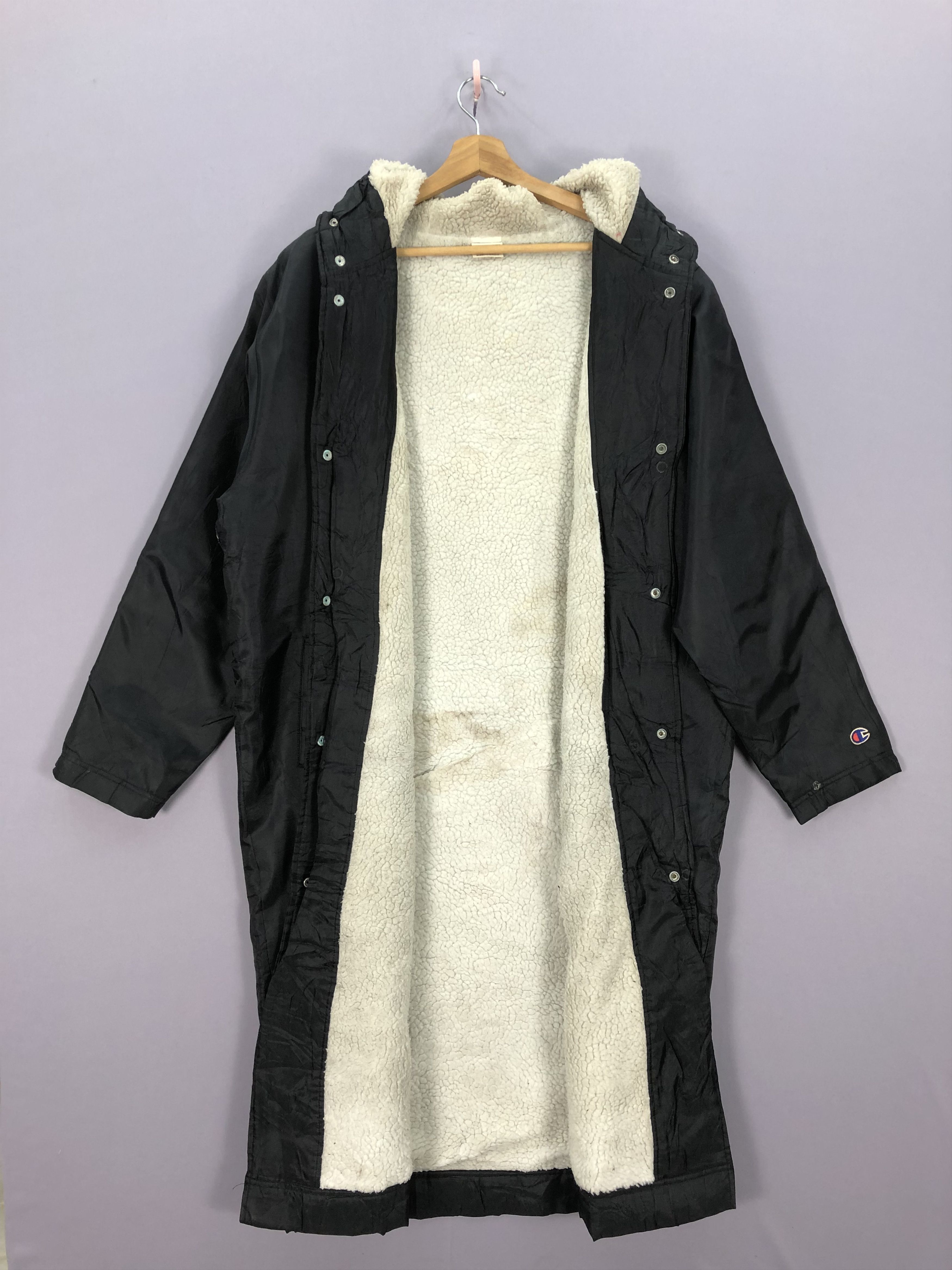 Champion Vintage Champion Windbreaker Fleece Hoodie Coach Jacket Size US L / EU 52-54 / 3 - 10 Thumbnail