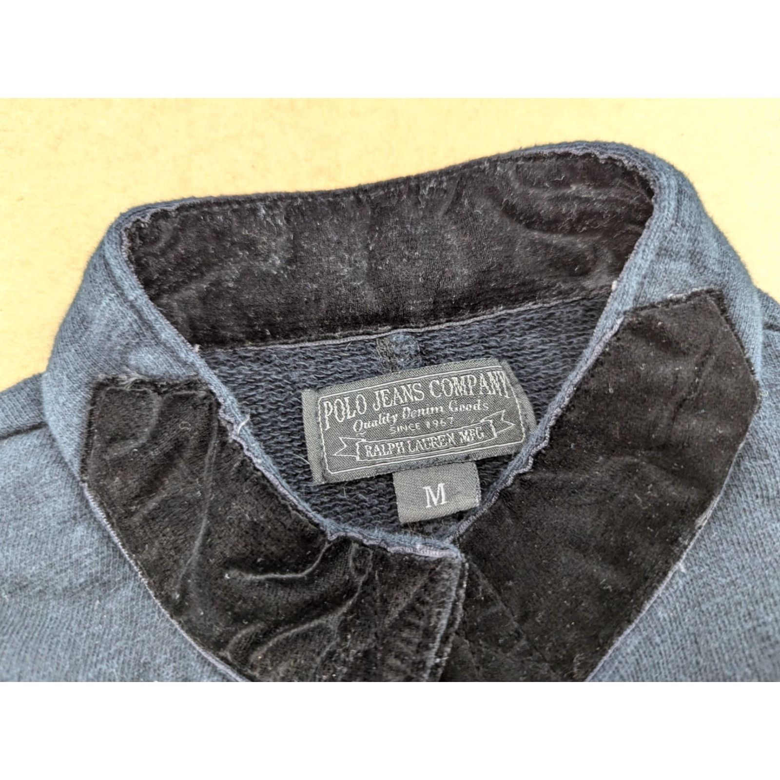 Vintage VINTAGE Polo Jeans Company Blazer Jacket Womens Medium Black Coat Long Sleeve Chevron Military Button Jacket Athletic Fit Formal Adult Women Size 32" / US 10 / IT 46 - 5 Thumbnail