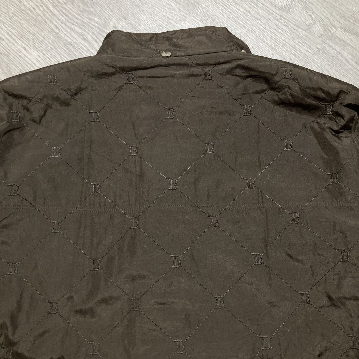 Balmain Balmain Paris Monogram Quilted Jacket Dark Brown Luxury Size US XXL / EU 58 / 5 - 15 Thumbnail