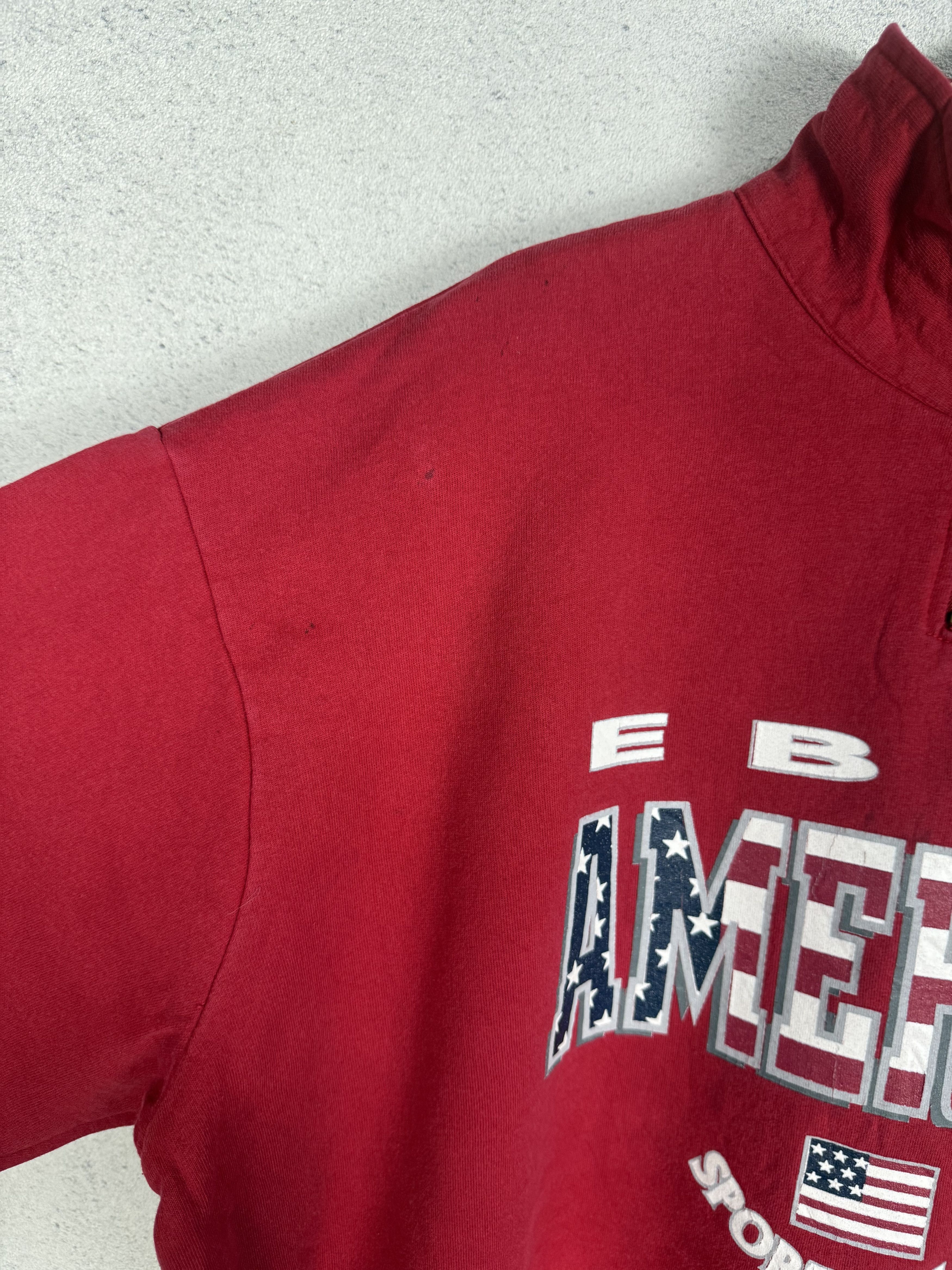 Vintage Vintage 90s EBGB American Sportswear Half Zip Sweatshirt Size US L / EU 52-54 / 3 - 4 Thumbnail