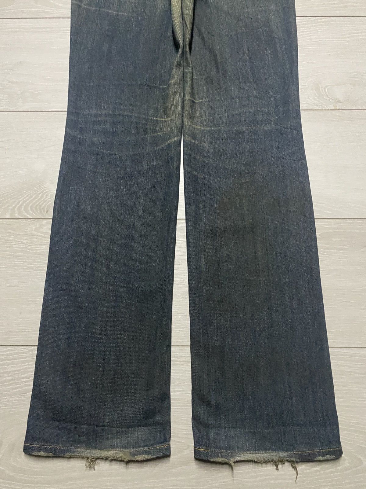Uniqlo Vintage Japanese Brand Uniqlo Black Denim Boot Slim Jeans Size US 31 - 6 Thumbnail