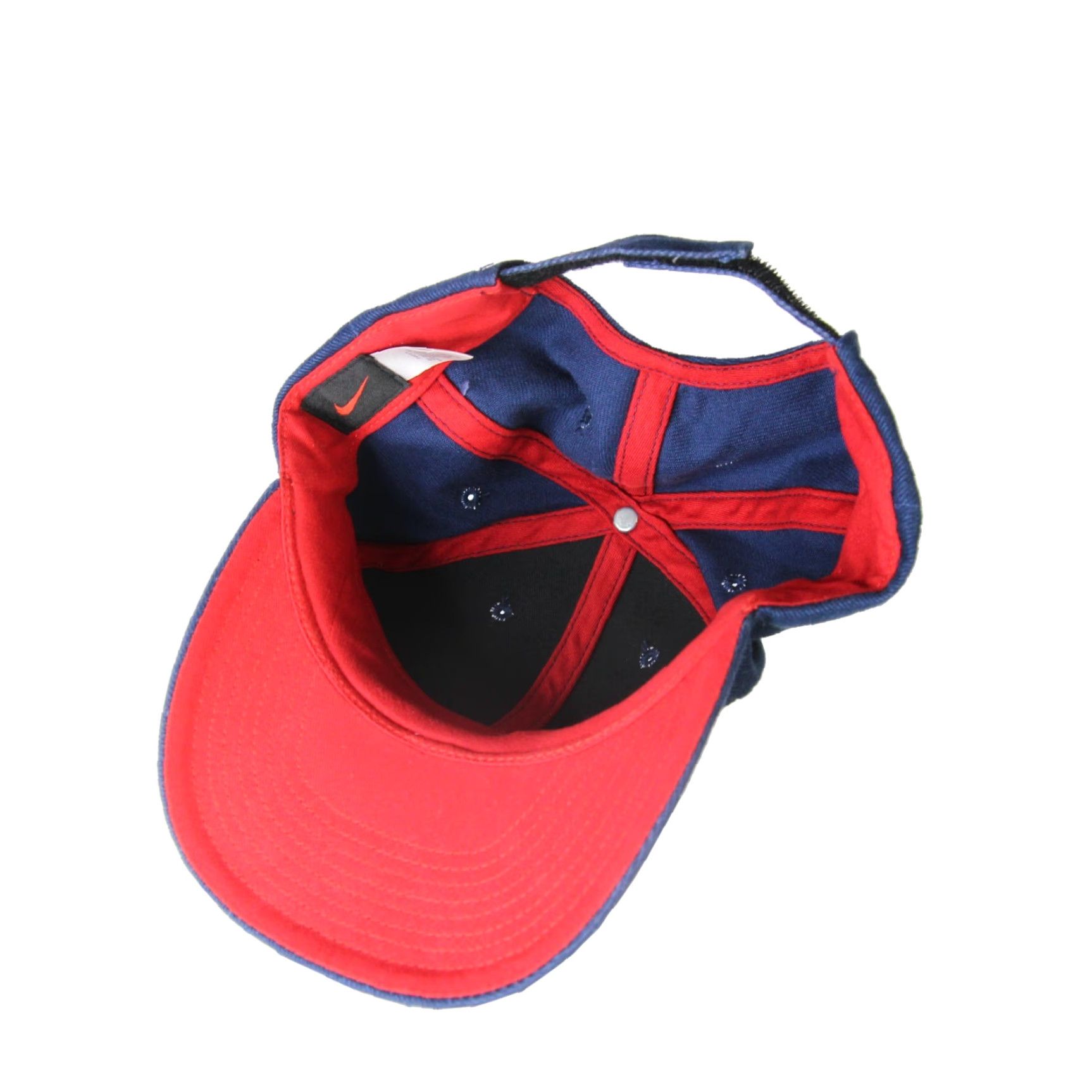 Nike VINTAGE Nike Hat Baseball Cap S Sizes S Mens Black 90s Swoosh Velcro Back Domed Dad Style 90s Mens Size ONE SIZE - 4 Thumbnail