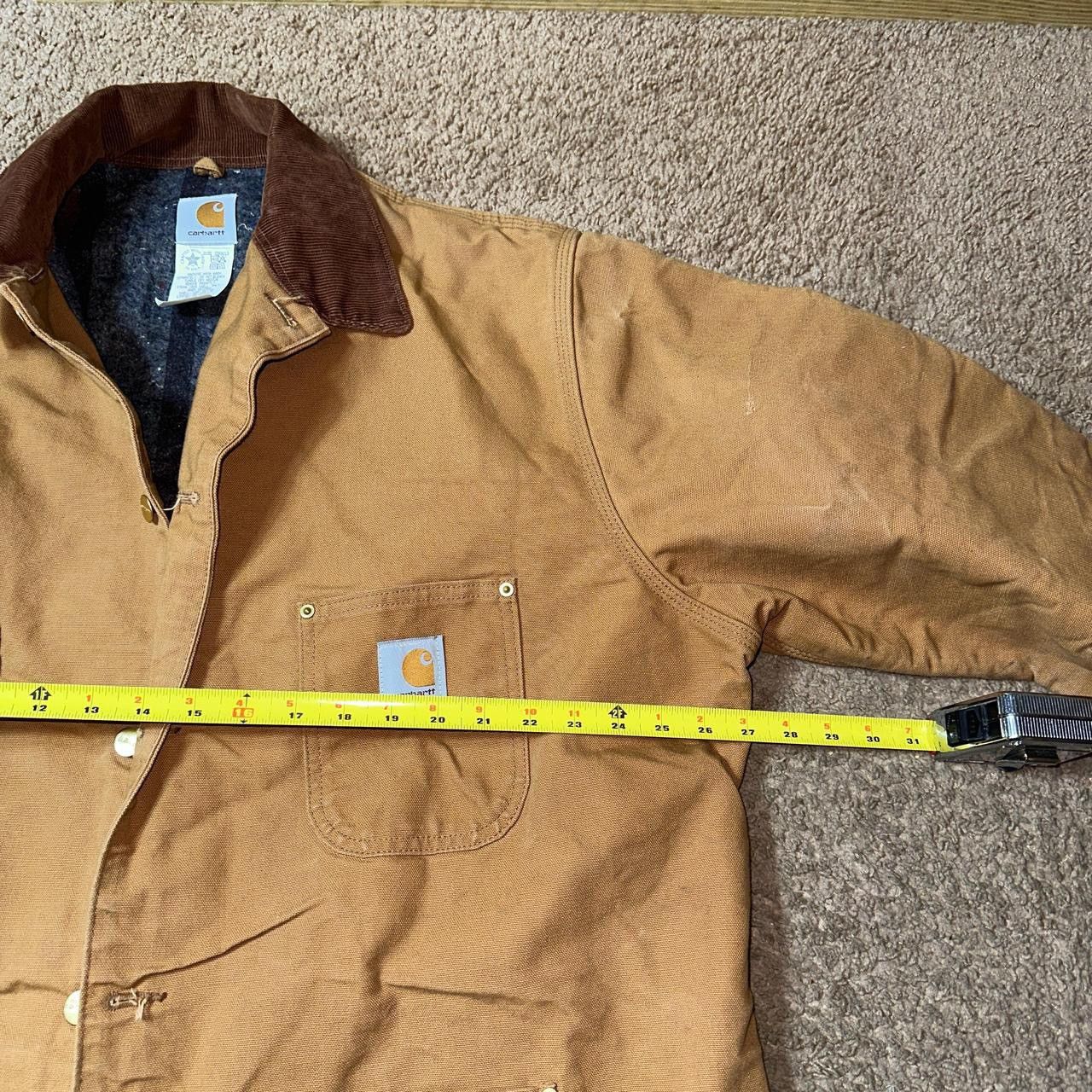 Carhartt Carhartt Detroit Work Jacket with brown collar mens size 52 Size US XXL / EU 58 / 5 - 3 Thumbnail