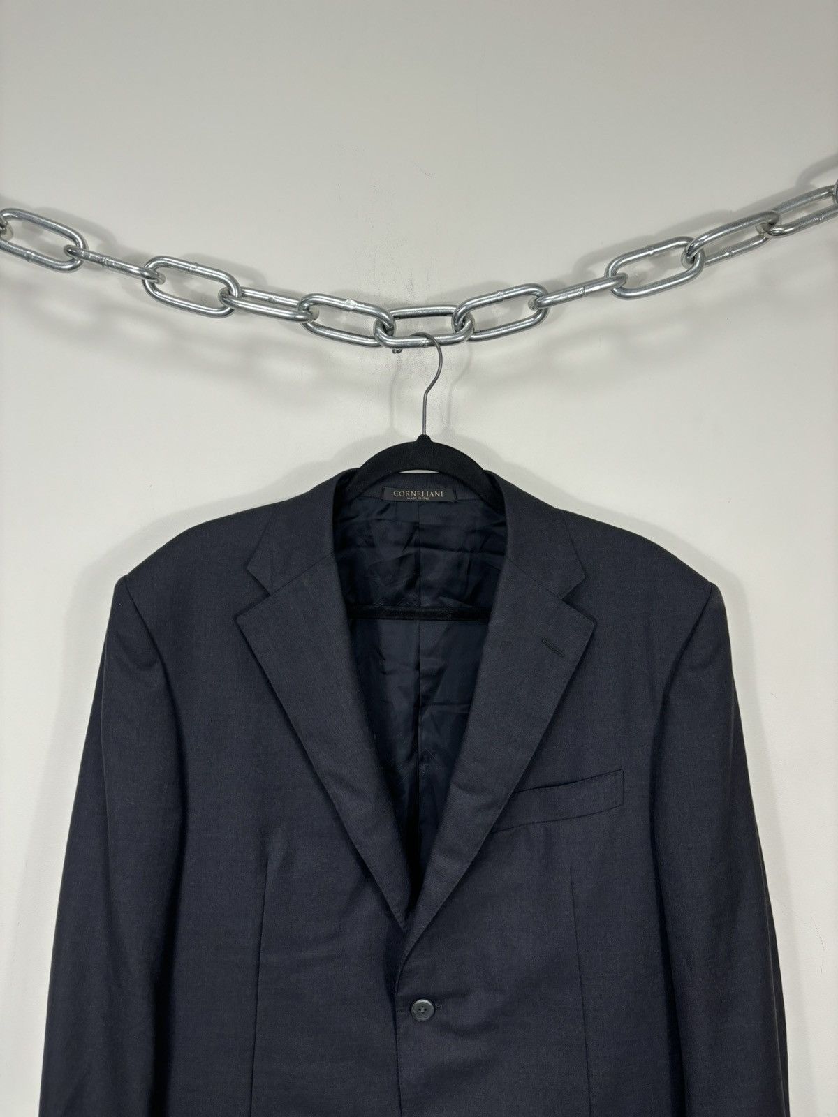 Corneliani Corneliani Men’s 2-Buttons Classic Formal Wool Blazer Jacket Size 44R - 4 Thumbnail