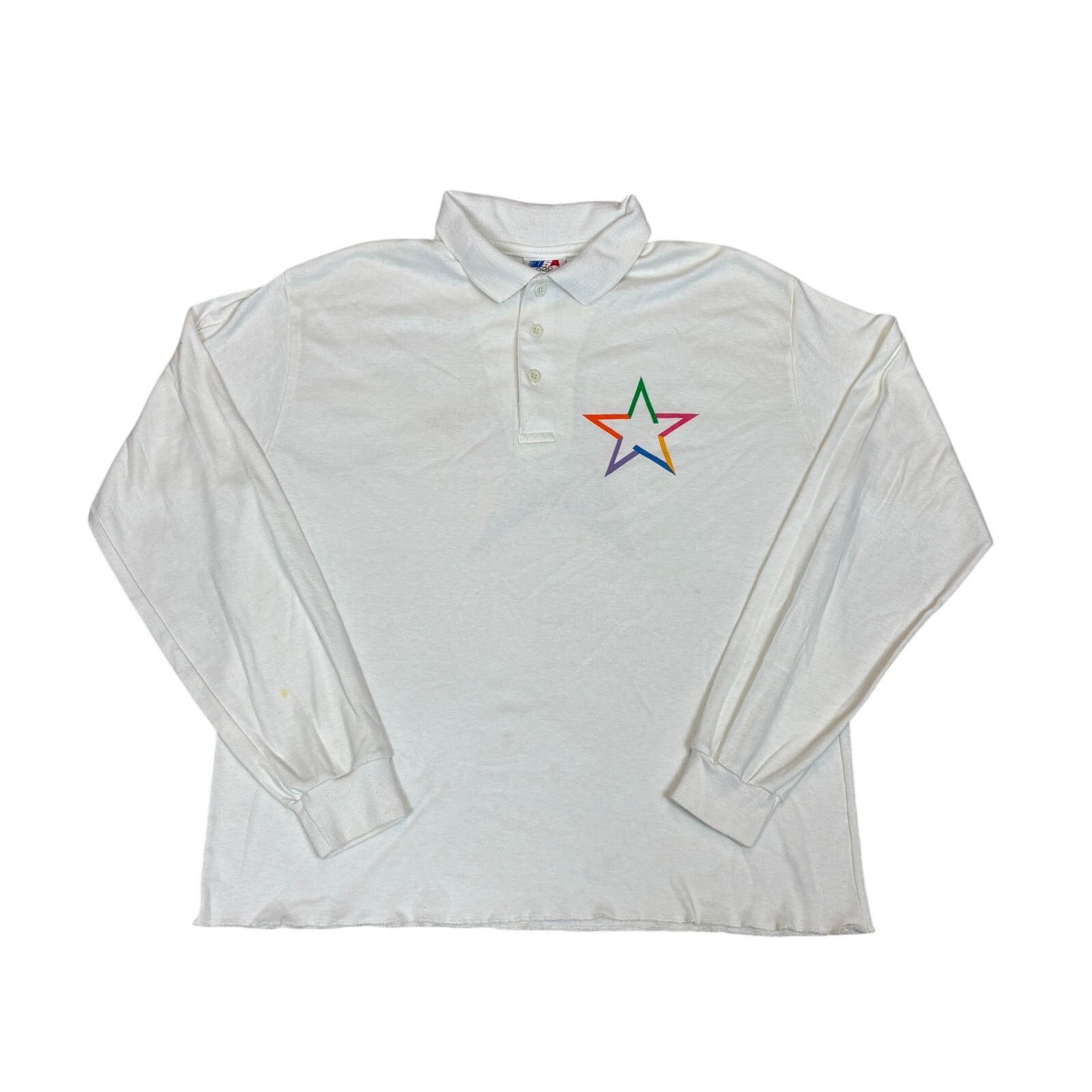 Levi's × USA Olympics × Vintage Vintage Levi's 1986 Olympics Long Sleeve Polo Shirt Men's L Size US L / EU 52-54 / 3 - 1 Thumbnail