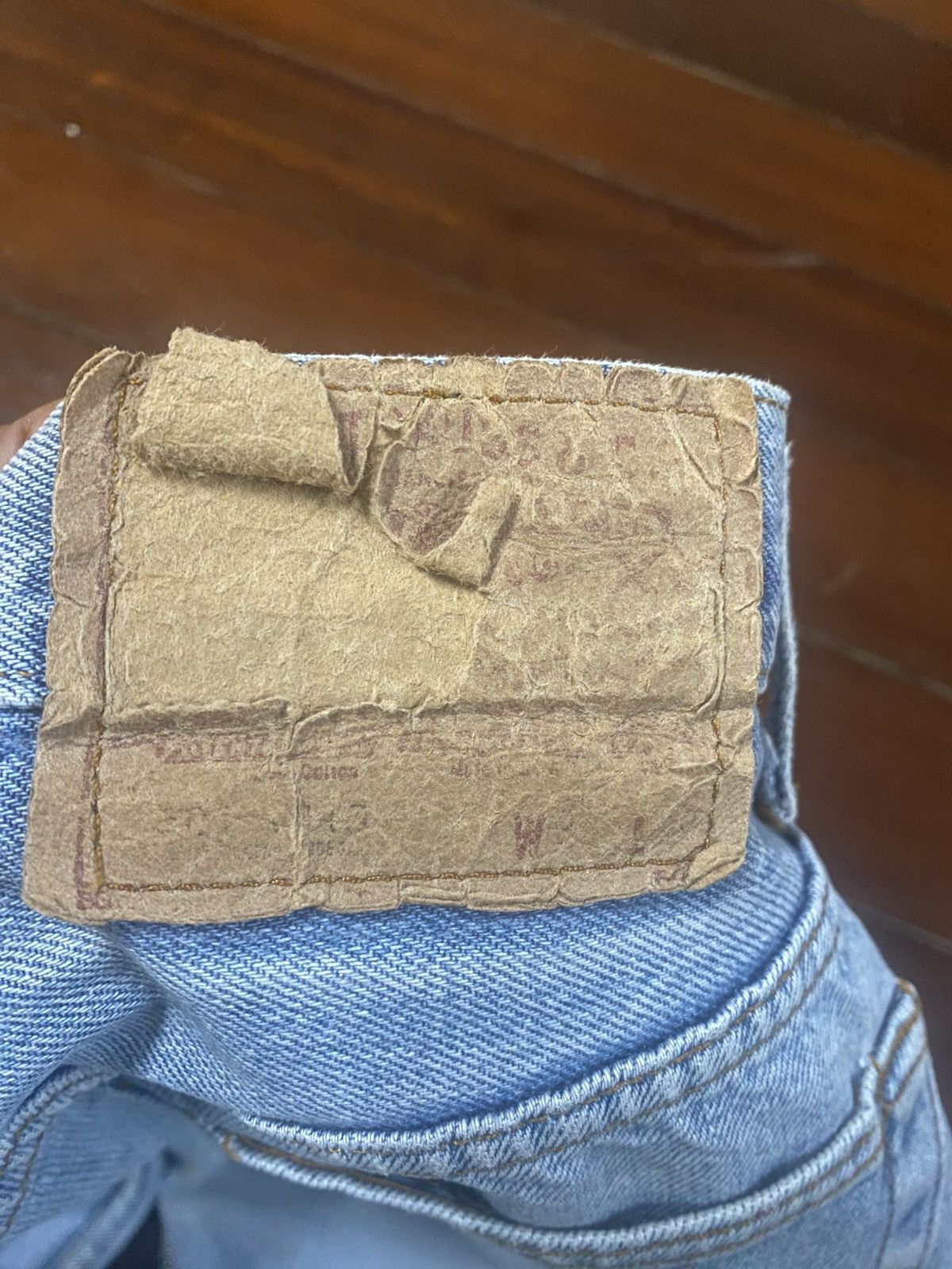 Levi's Vintage early 80s 522 Levis 501 Dirty washed Faded rework Size US 31 - 16 Thumbnail