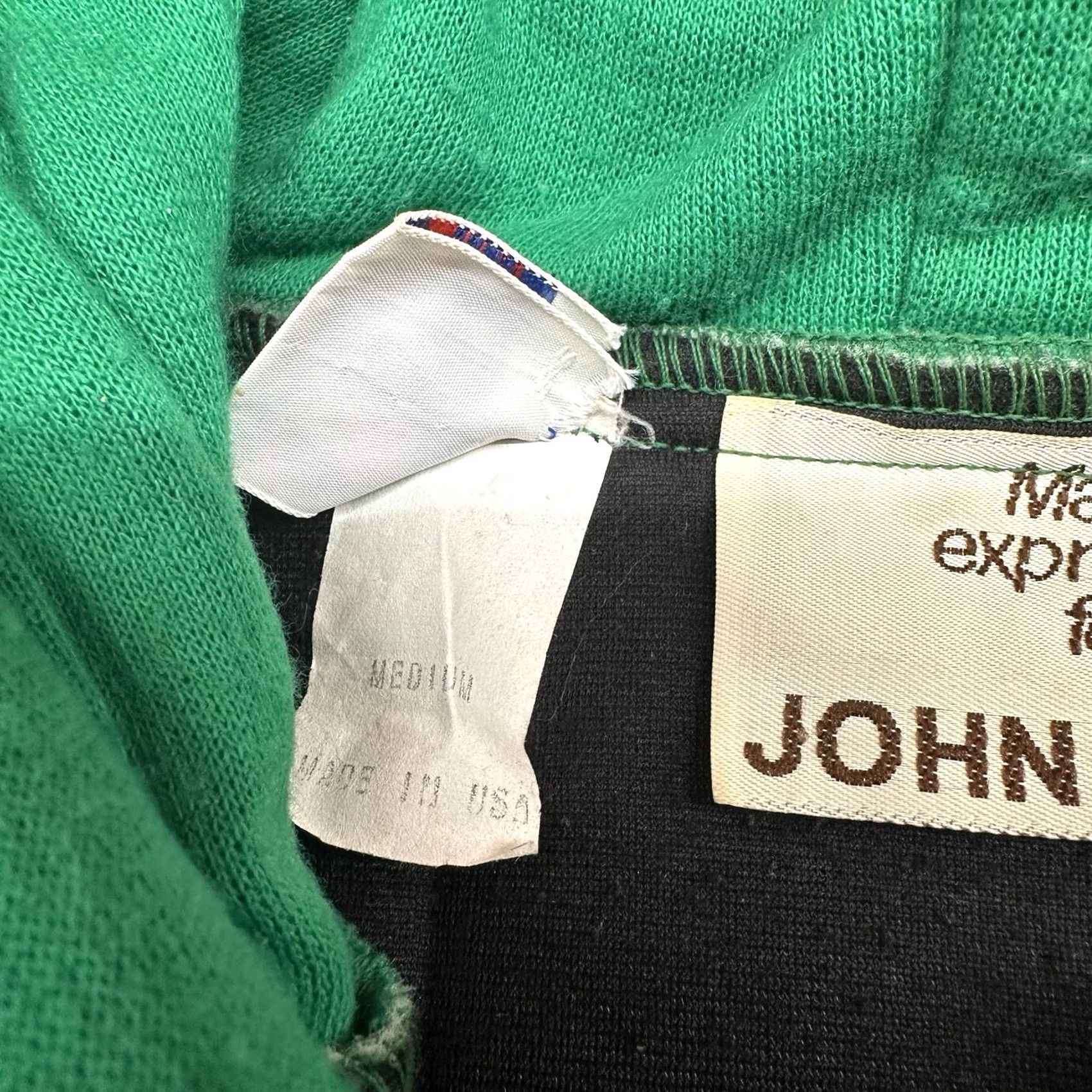 John Deere VINTAGE John Deere Full Zip Lines Hoodie Jacket M Green USA Made 80s 70s Men Medium Size US M / EU 48-50 / 2 - 4 Thumbnail