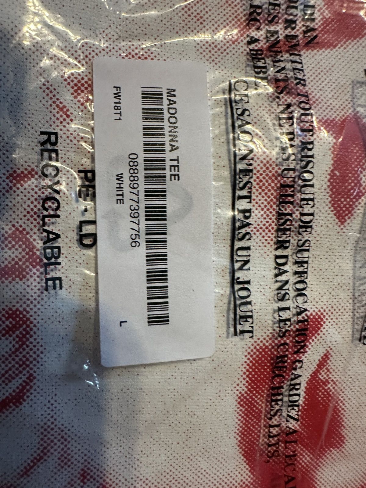 Supreme Supreme Madonna Tee FW18 Size US L / EU 52-54 / 3 - 3 Thumbnail