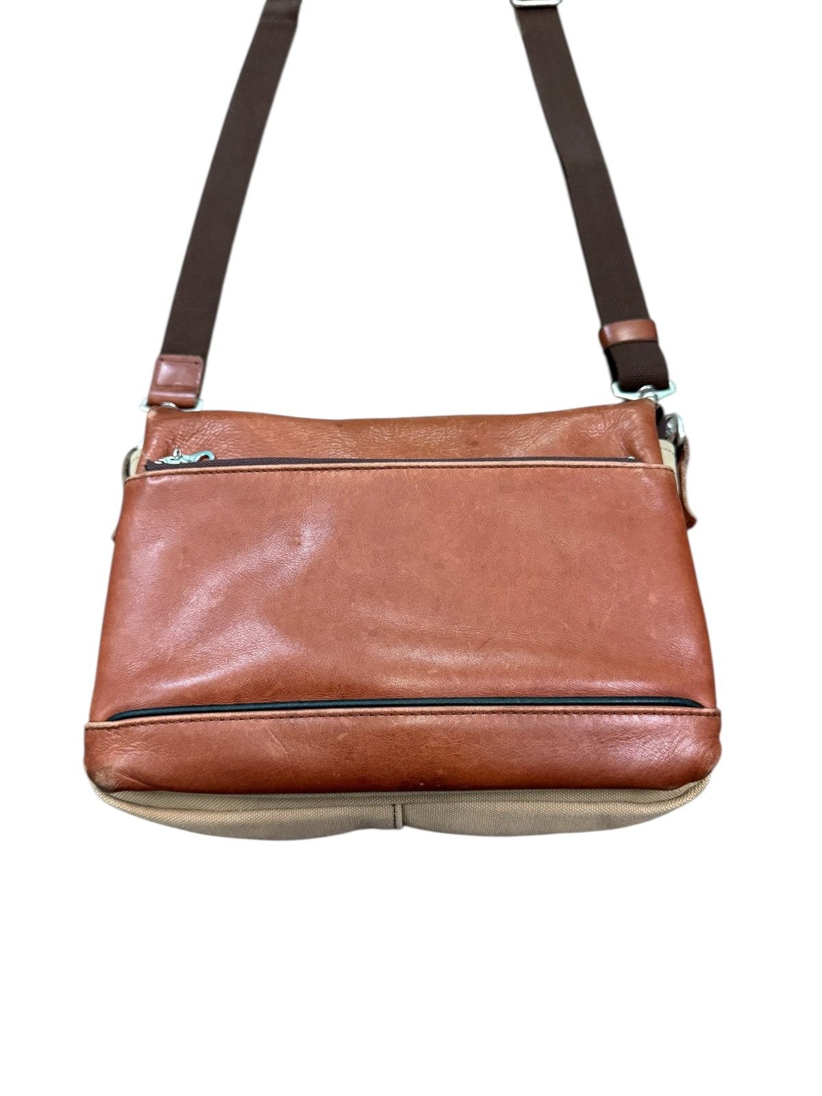 Japanese Brand RARE BAGGY PORT LEATHER CROSSBODY BAG Size ONE SIZE - 6 Thumbnail