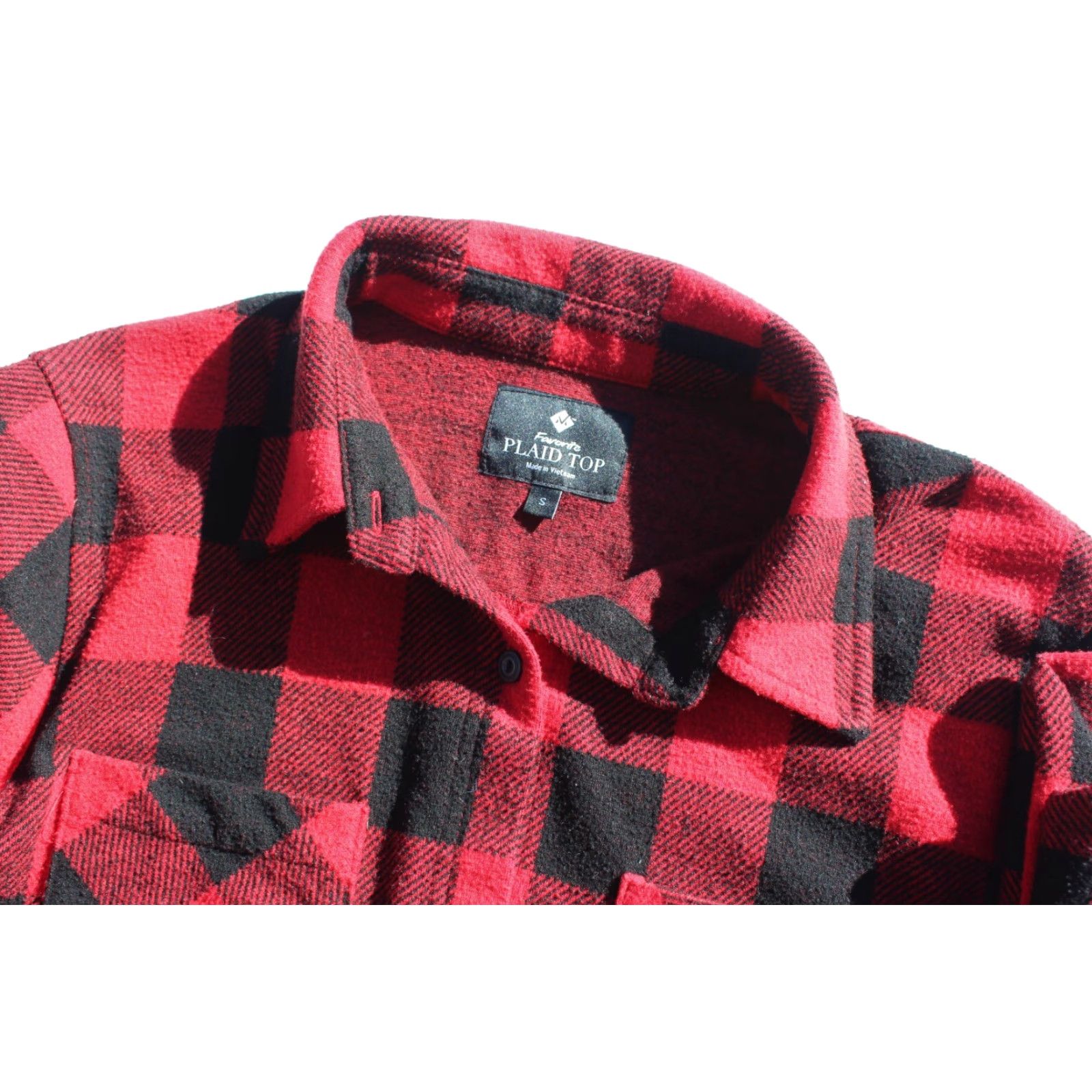 Lumberjack **Womens Members Mark Red Plaid Flannel Shirt** User: **Womens Members Mark Flannel Red Plaid Shirt** Size S / US 4 / IT 40 - 3 Thumbnail