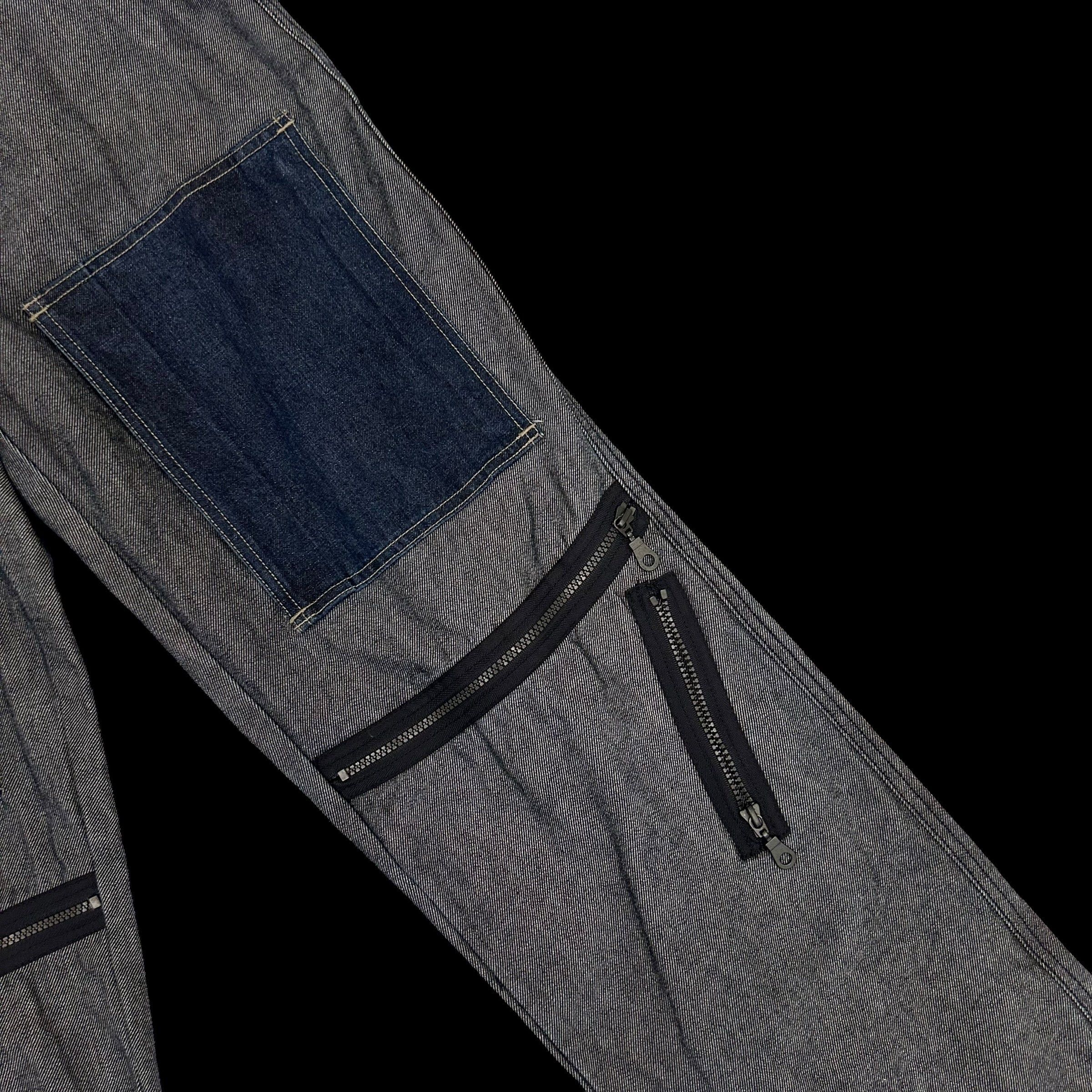 Marithe + Francois Girbaud Marithe Francois Girbaud Vintage Selvedge Denim Panelled Size US 33 - 4 Thumbnail