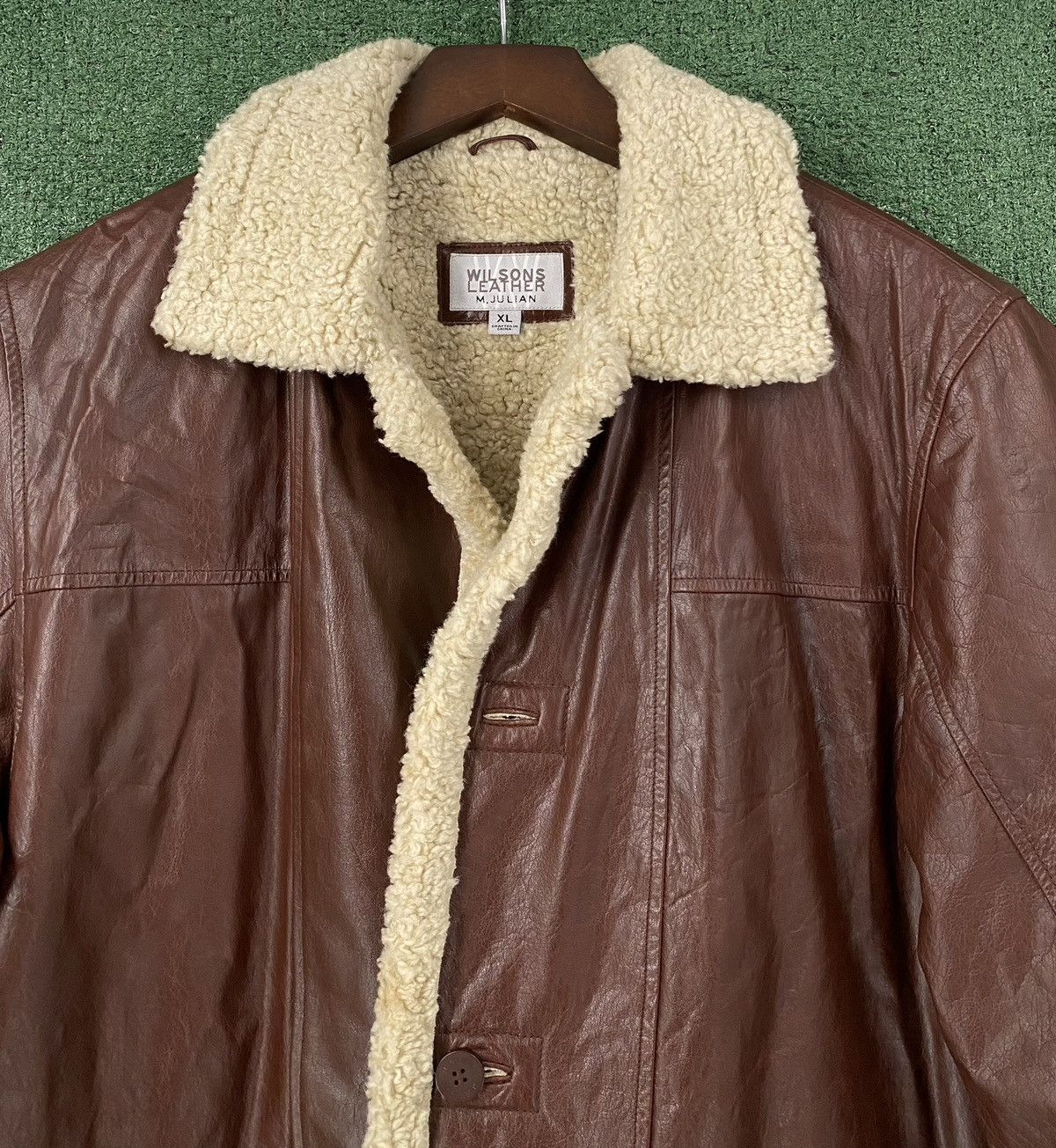 Wilsons Leather VTG Y2K Wilsons Leather Leather Sherpa Lined Jacket Large Size US L / EU 52-54 / 3 - 2 Thumbnail