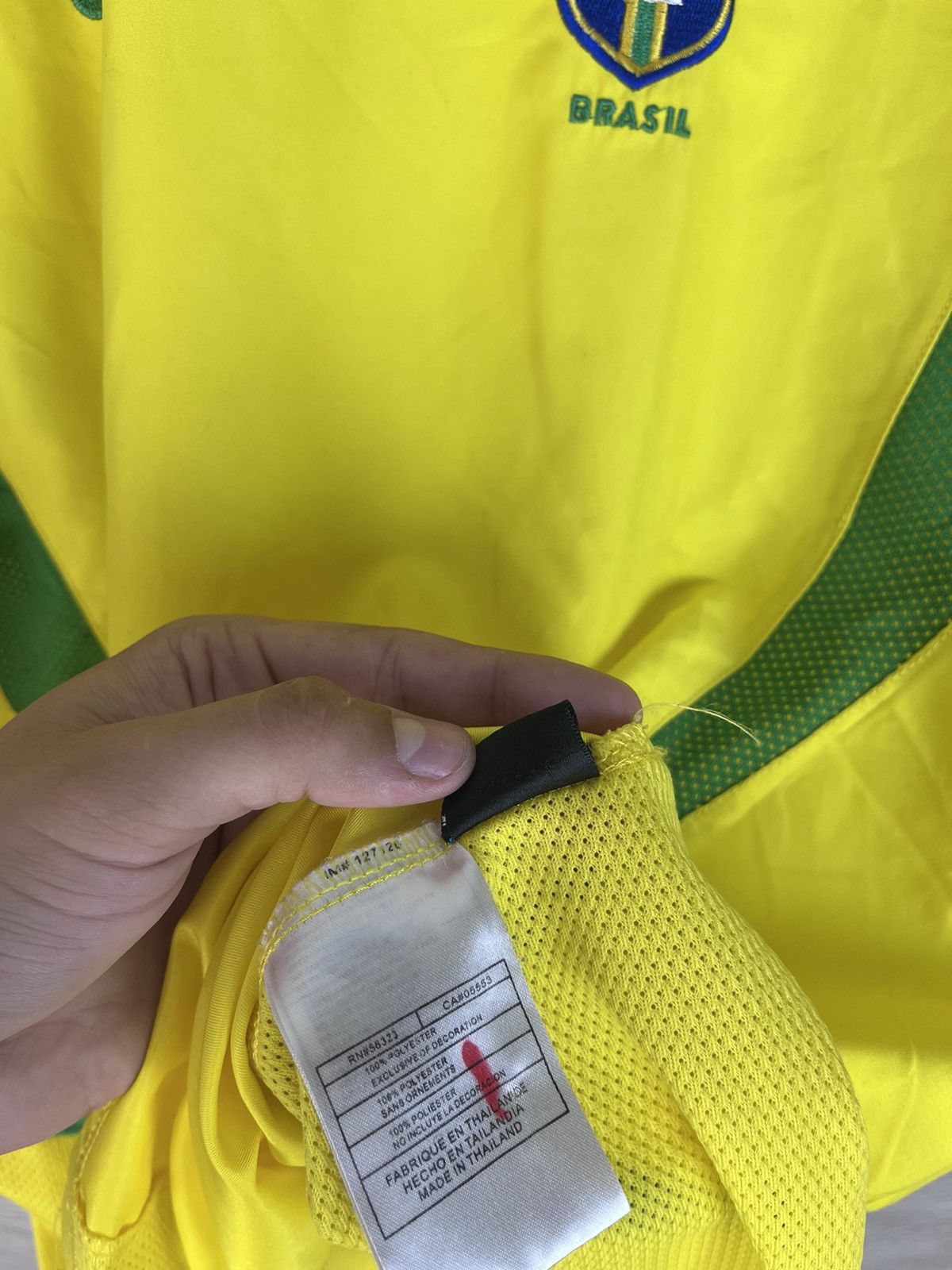 Nike Vintage men’s soccer jersey Nike Brazil 🇧🇷sport drill Size US L / EU 52-54 / 3 - 13 Thumbnail