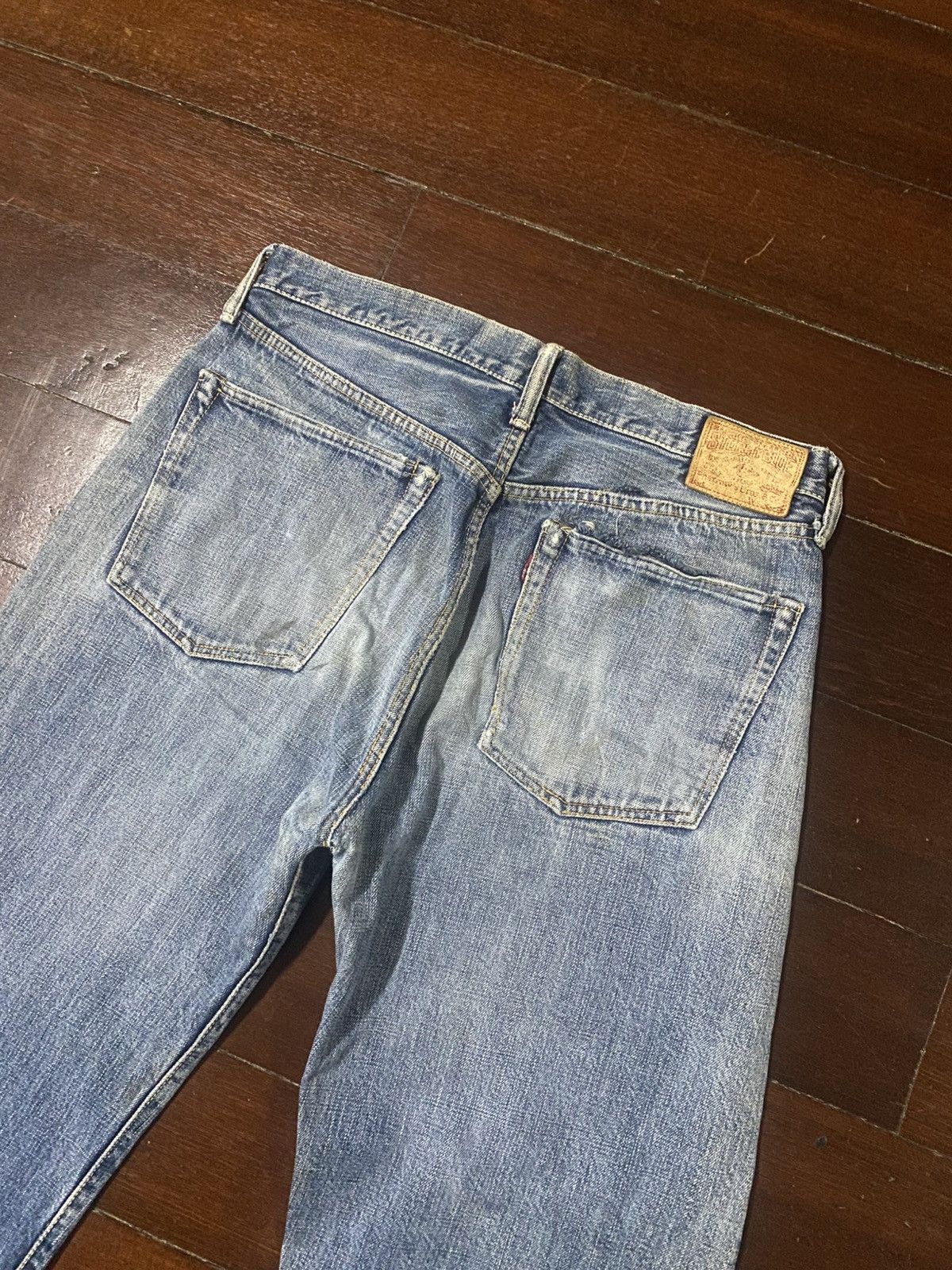 Warehouse Vintage PHERROWS distressed denim wide leg selvedge Size US 34 / EU 50 - 12 Thumbnail