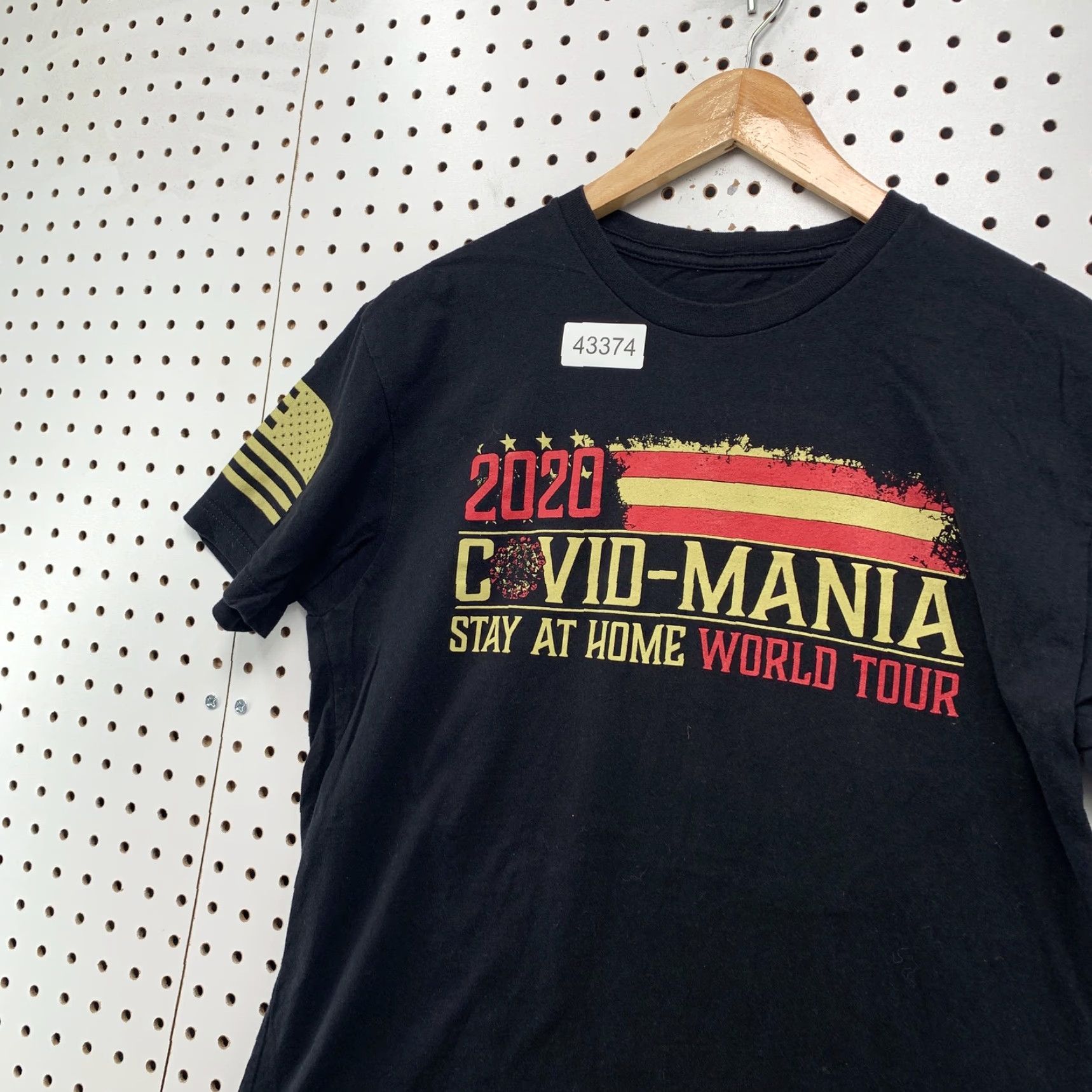 Vintage VINTAGE Grunt Style COVID Mania Stay At Home Shirt Mens M Black T-Shirt 90s Event Rare Mens Size US M / EU 48-50 / 2 - 2 Thumbnail