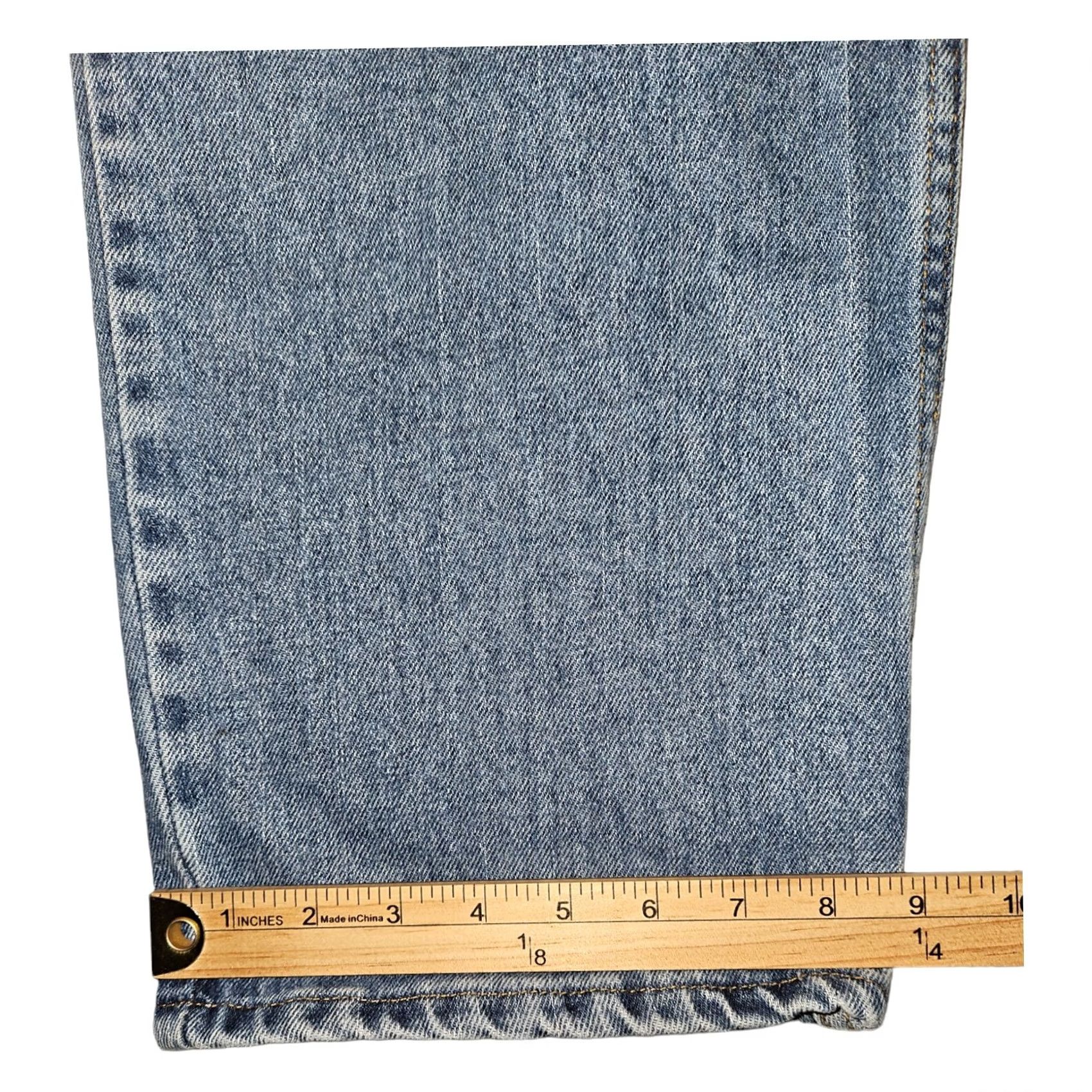 Levi's Levi's 550 Jeans Men 38x28 Regular Mid Rise Straight Blue Denim Grunge 90s Style, Belt Loop Off, Good Used Condition Size US 38 / EU 54 - 7 Thumbnail