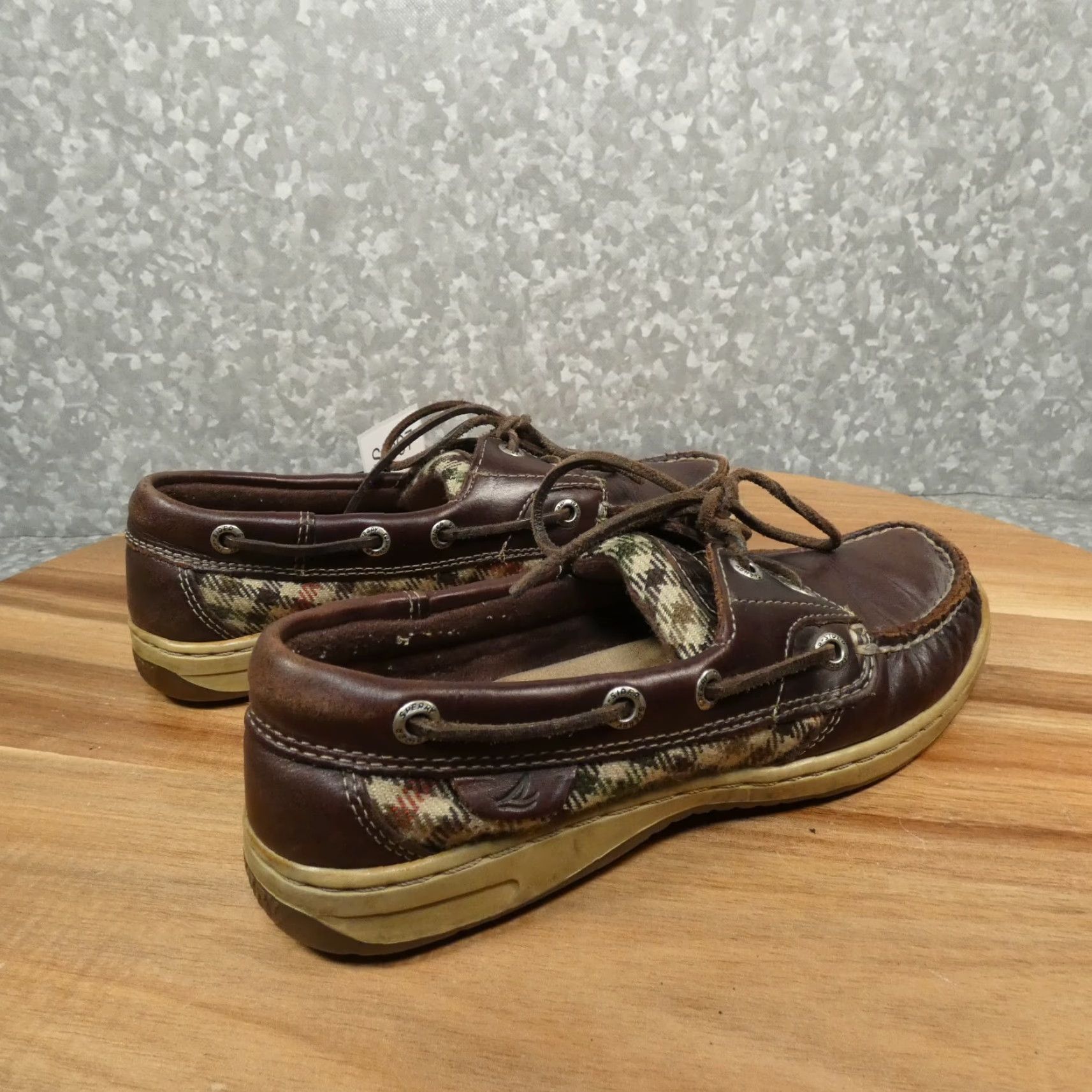 Sperry Sperry Top Sider Loafer Womens 6.5M Brown Leather Slip On Boat Shoe 9791104 Size M / US 6-8 / IT 42-44 - 3 Thumbnail