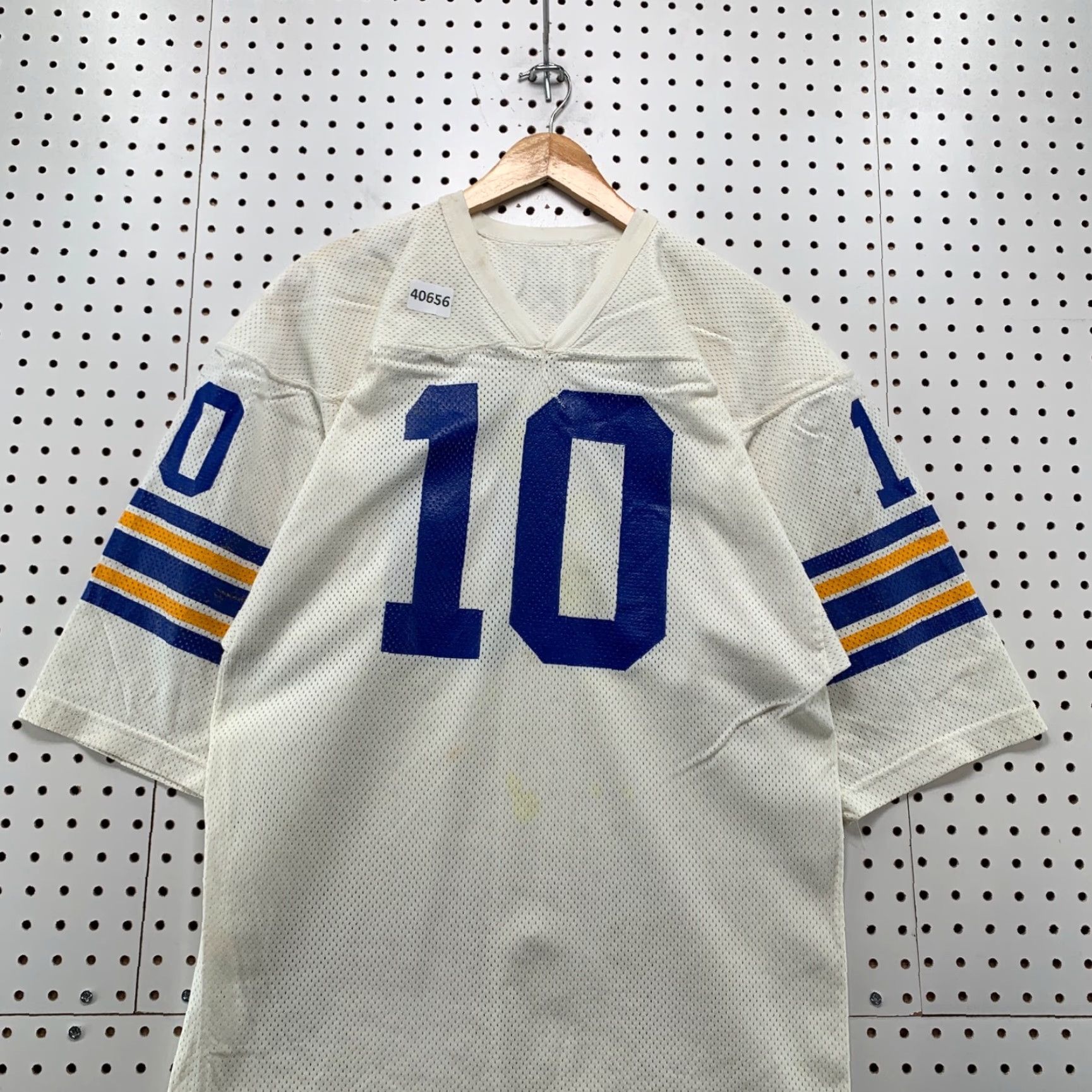 Russell Athletic VINTAGE Russell Athletic Football Jersey Mens L White WALSH #10 USA 70s Sports Jersey Size US L / EU 52-54 / 3 - 4 Thumbnail