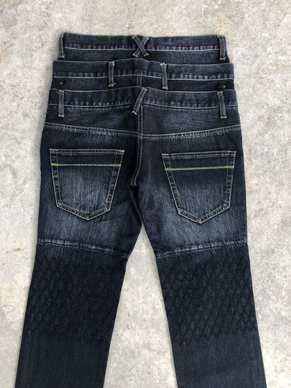 PPFM PPFM Double Waist Distressed Denim Punk Style Size US 31 - 8 Thumbnail