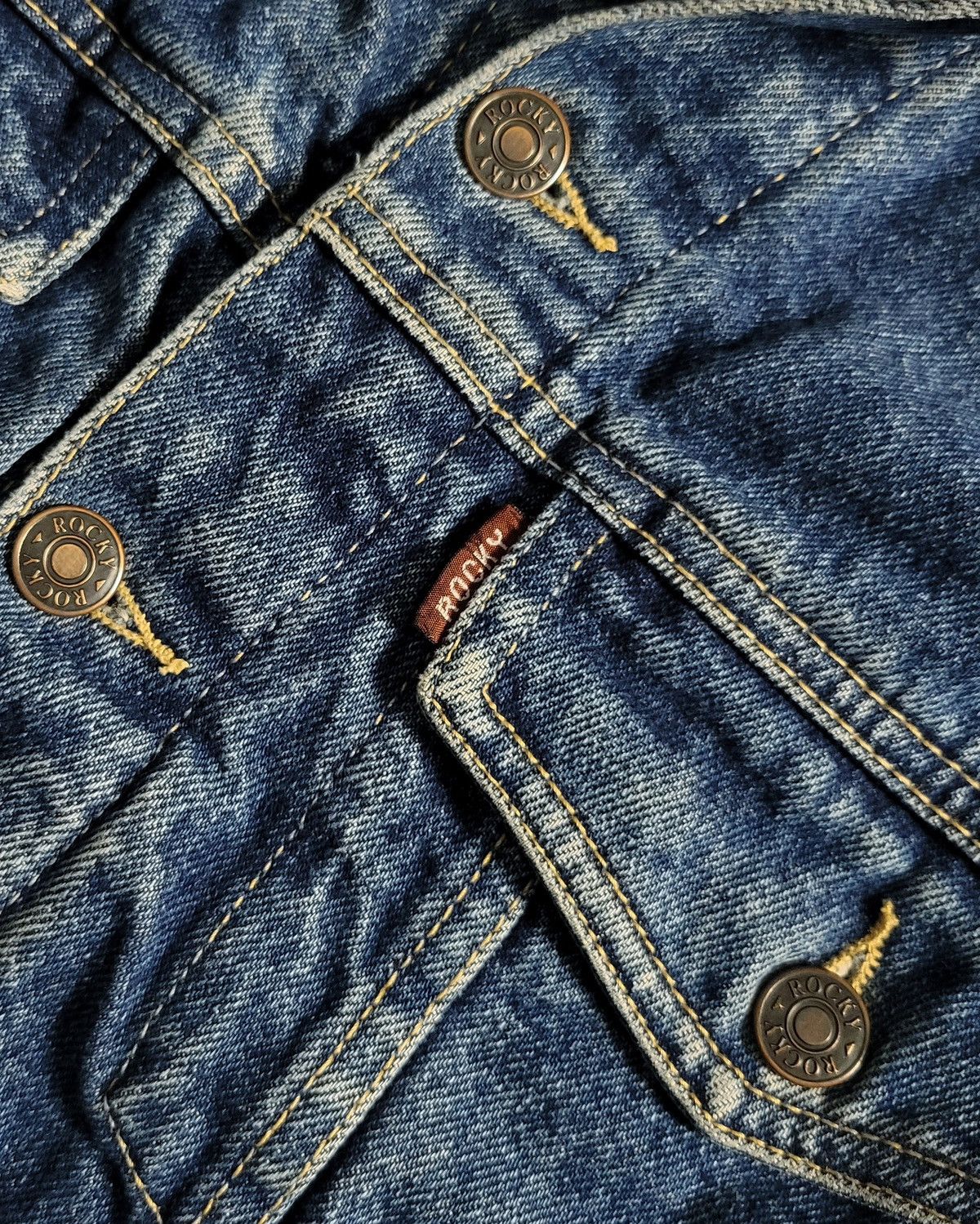 Other Vintage 90s Western Blue Denim Lined Jacket Cowboy Core Size US S / EU 44-46 / 1 - 4 Thumbnail