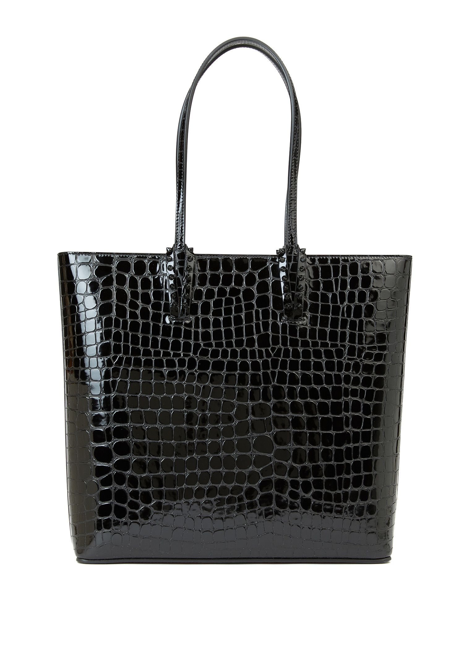 Christian Louboutin CHRISTIAN LOUBOUTIN Cabata black croc embossed leather tote Size ONE SIZE - 1 Thumbnail