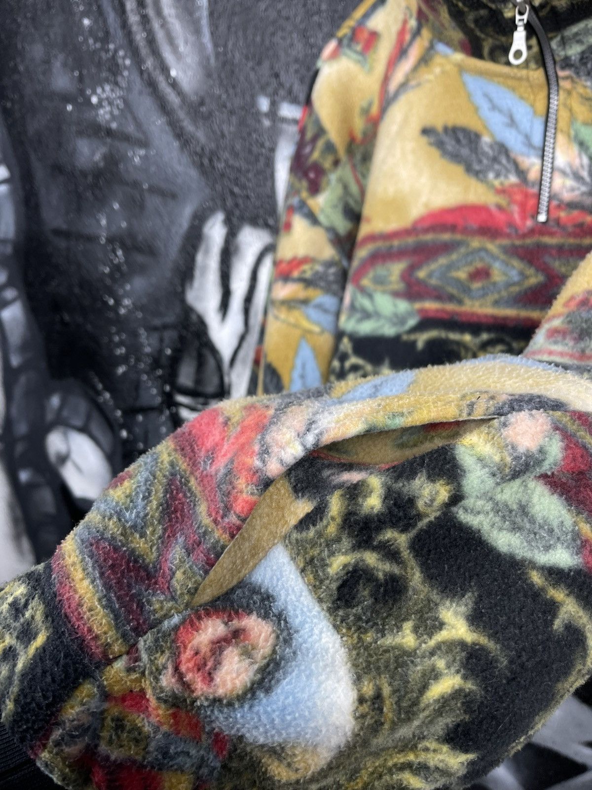 Vintage Vintage Native American Print Half Zip Fleece Jacket Size M Size US L / EU 52-54 / 3 - 10 Thumbnail