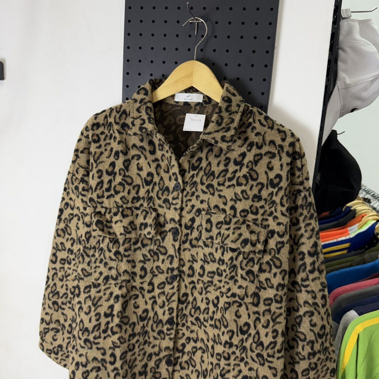 Japanese Brand Vintage YUL leopard wool two pocket shirt Size US XXL / EU 58 / 5 - 3 Thumbnail
