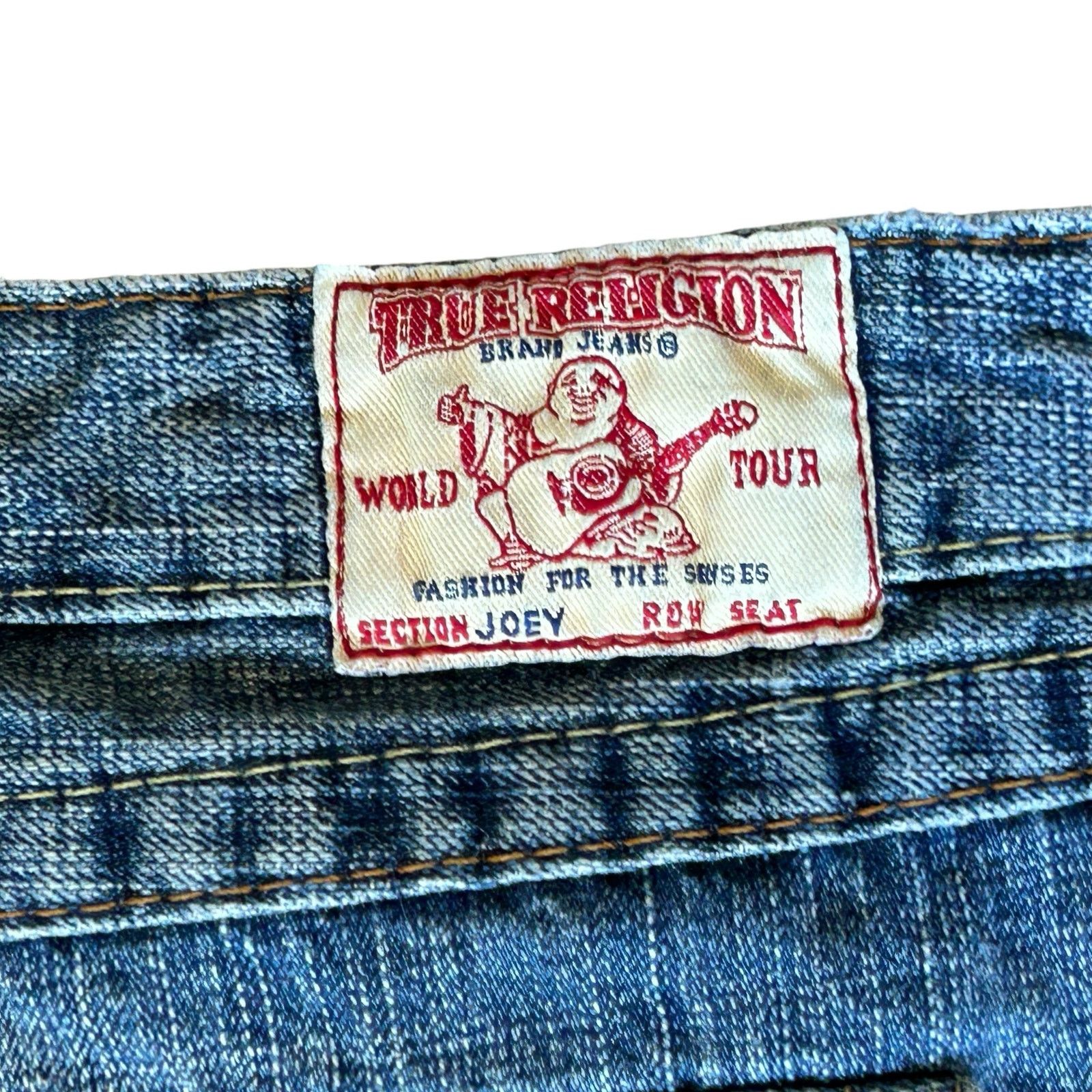 True Religion True Religion Joey Denim Jean Skirt Mini 26 Grunge Street Size 26" / US 2 / IT 38 - 3 Thumbnail