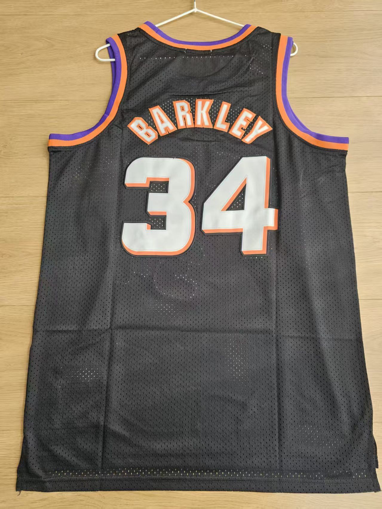 NBA Phoenix Suns #34 Charles Barkley Jersey Black Size US M / EU 48-50 / 2 - 2 Thumbnail