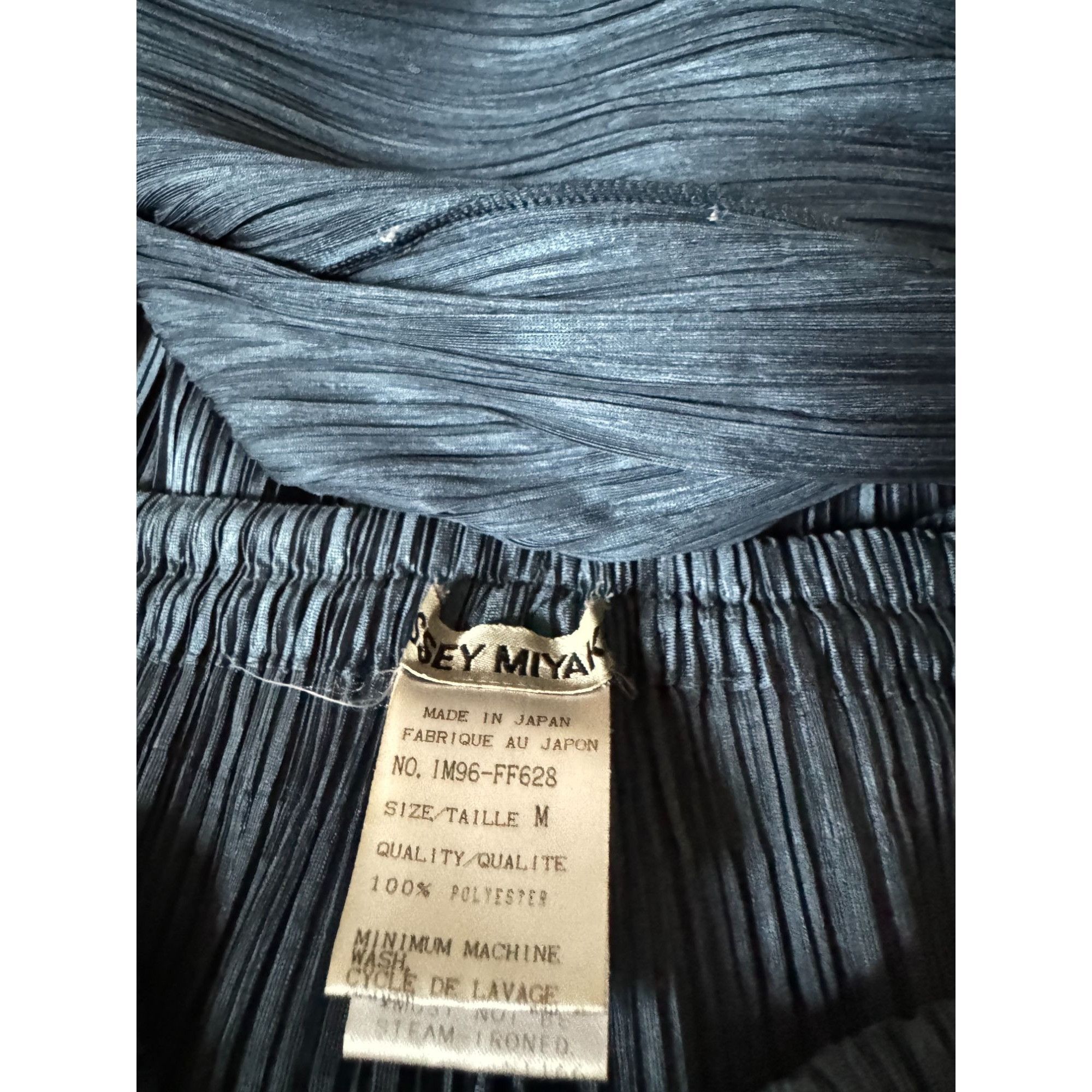 Issey Miyake Iridescent Blue Pleated Pants Suit Size M / US 6-8 / IT 42-44 - 7 Thumbnail