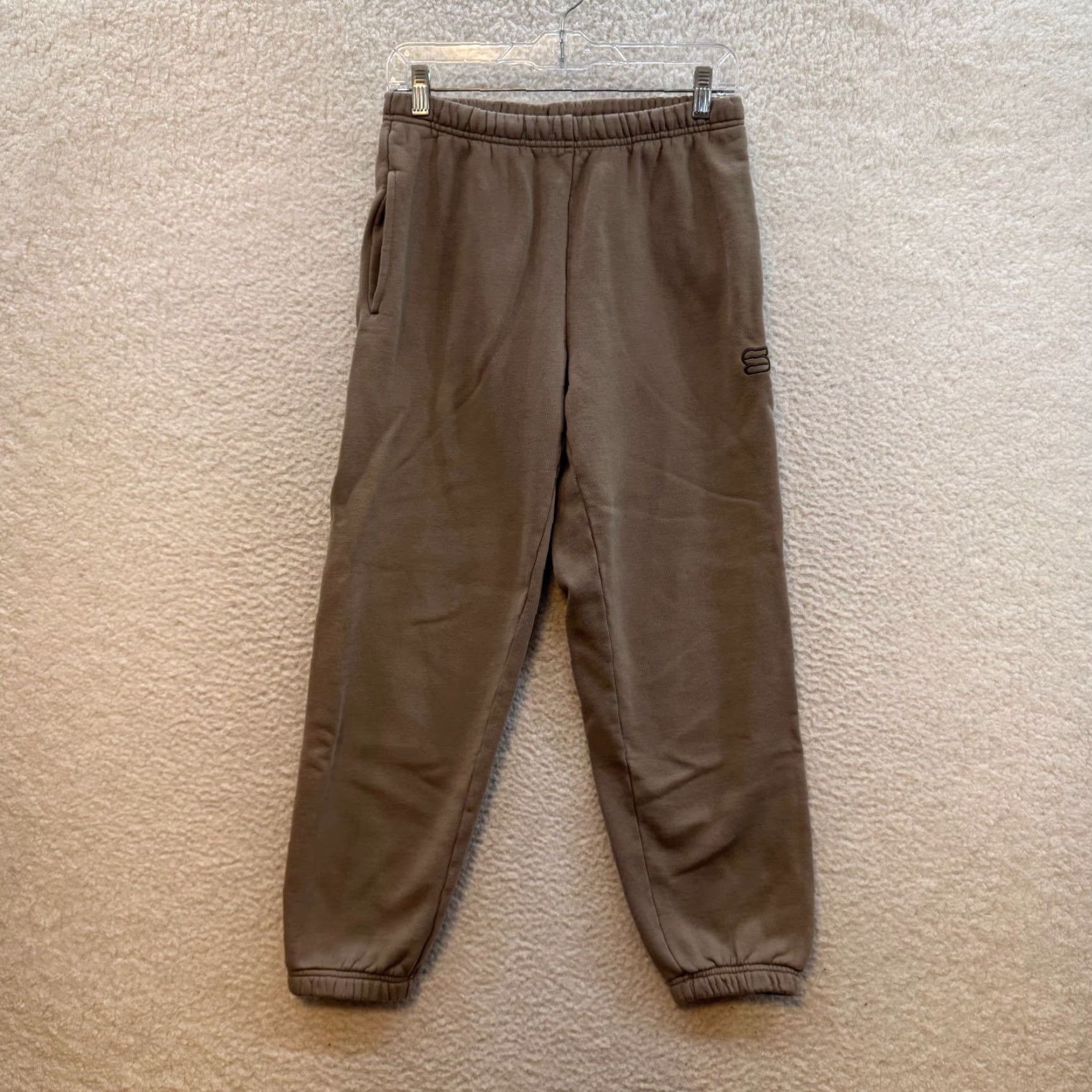 Aritzia Aritzia Super World Jogger Sweatpants Small Desert Tan Grey Elastic Waistband Size 28" / US 6 / IT 42 - 2 Thumbnail