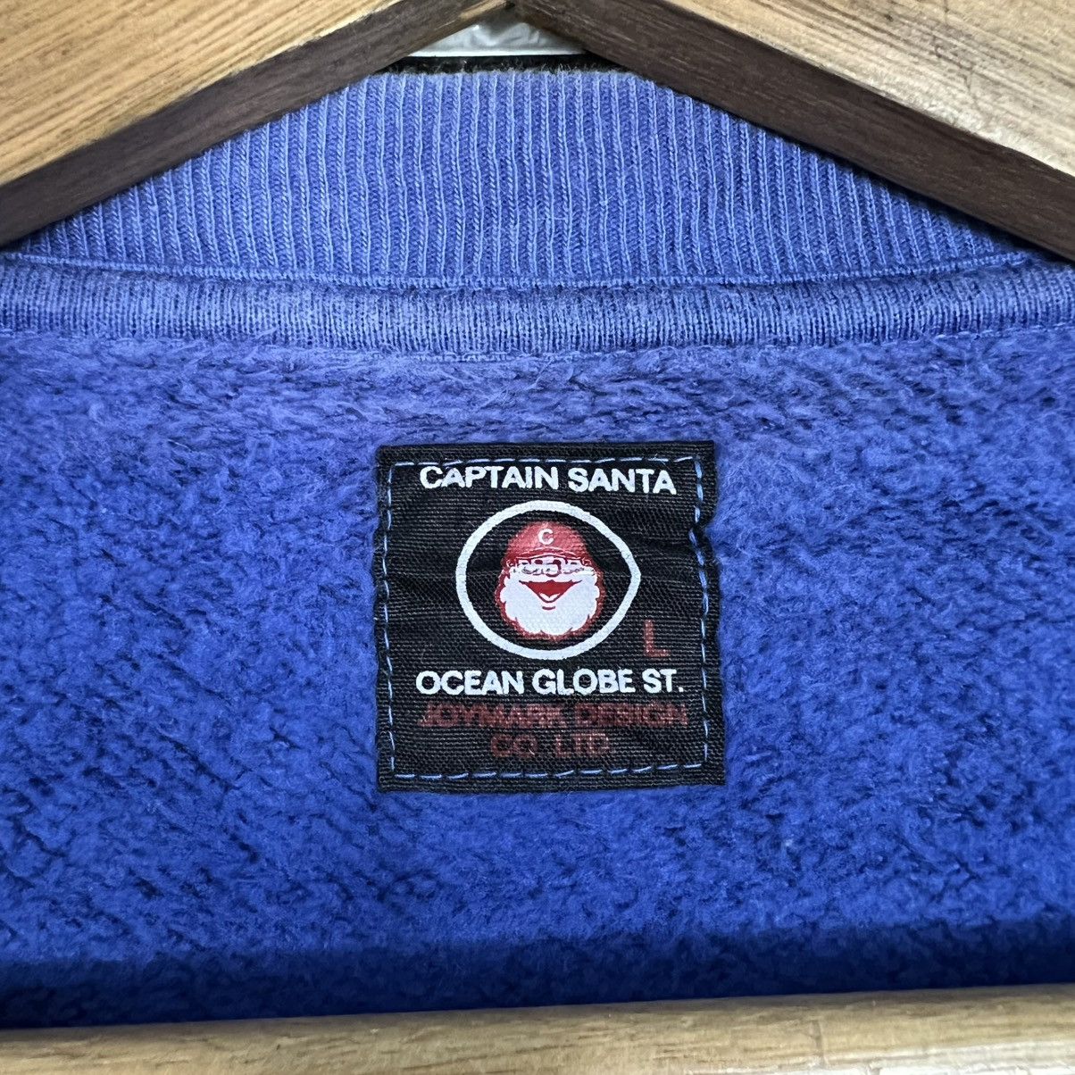 Japanese Brand Vintage CAPTAIN SANTA Smile Big Logo Sweatshirt #4198-C192 Size US L / EU 52-54 / 3 - 9 Thumbnail
