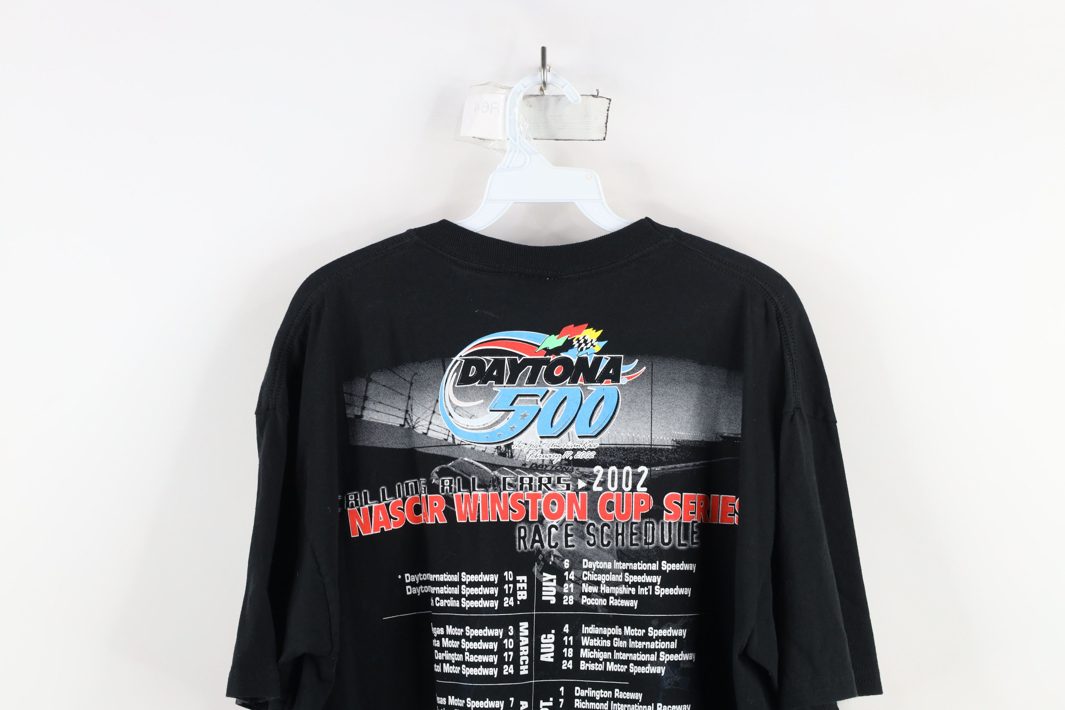 Vintage Vintage Y2K 2002 NASACAR Print Daytona 500 T-Shirt Black Size US L / EU 52-54 / 3 - 13 Thumbnail